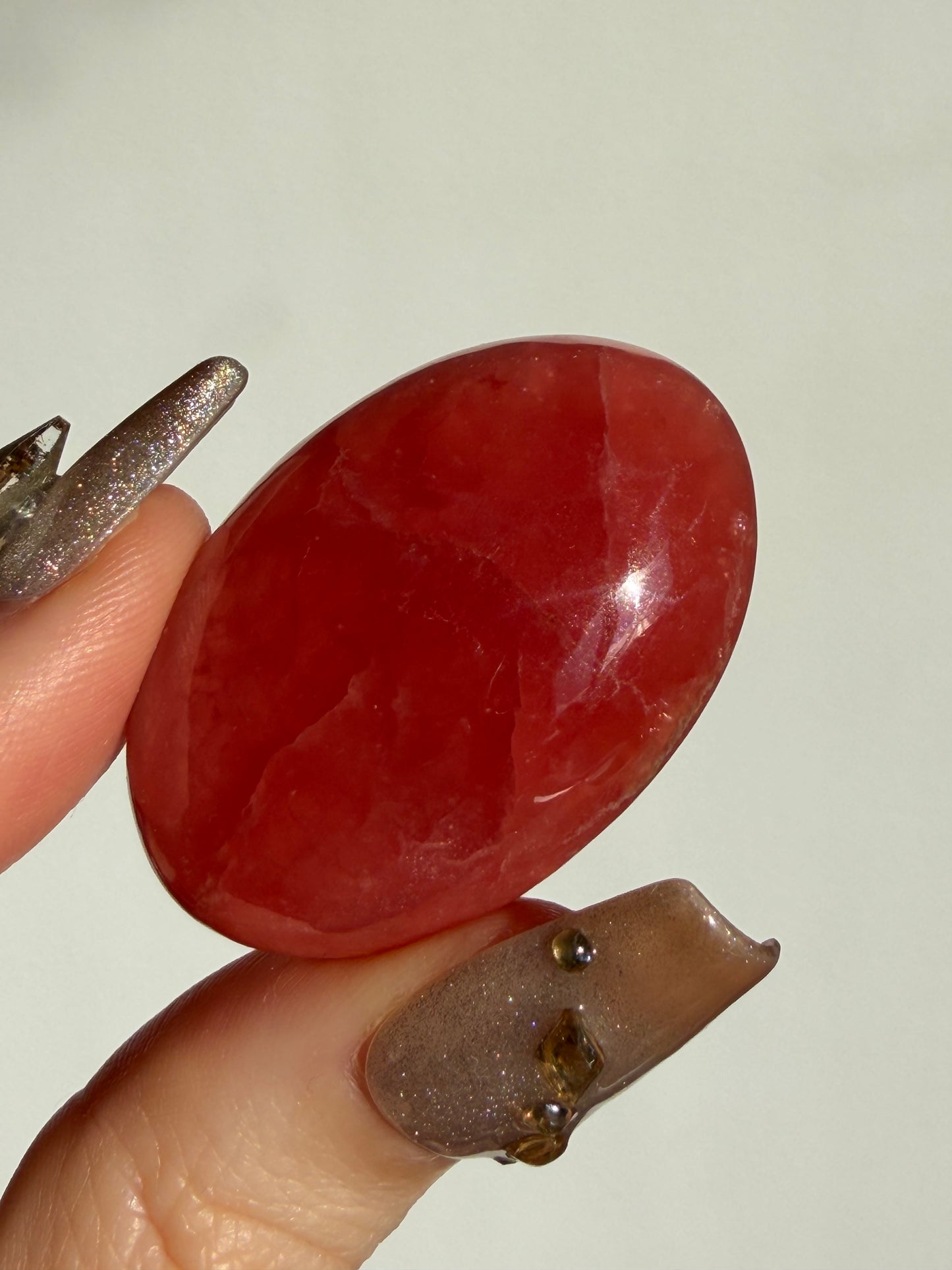Gem Grade Gel Rhodochrosite Oval Cabochon