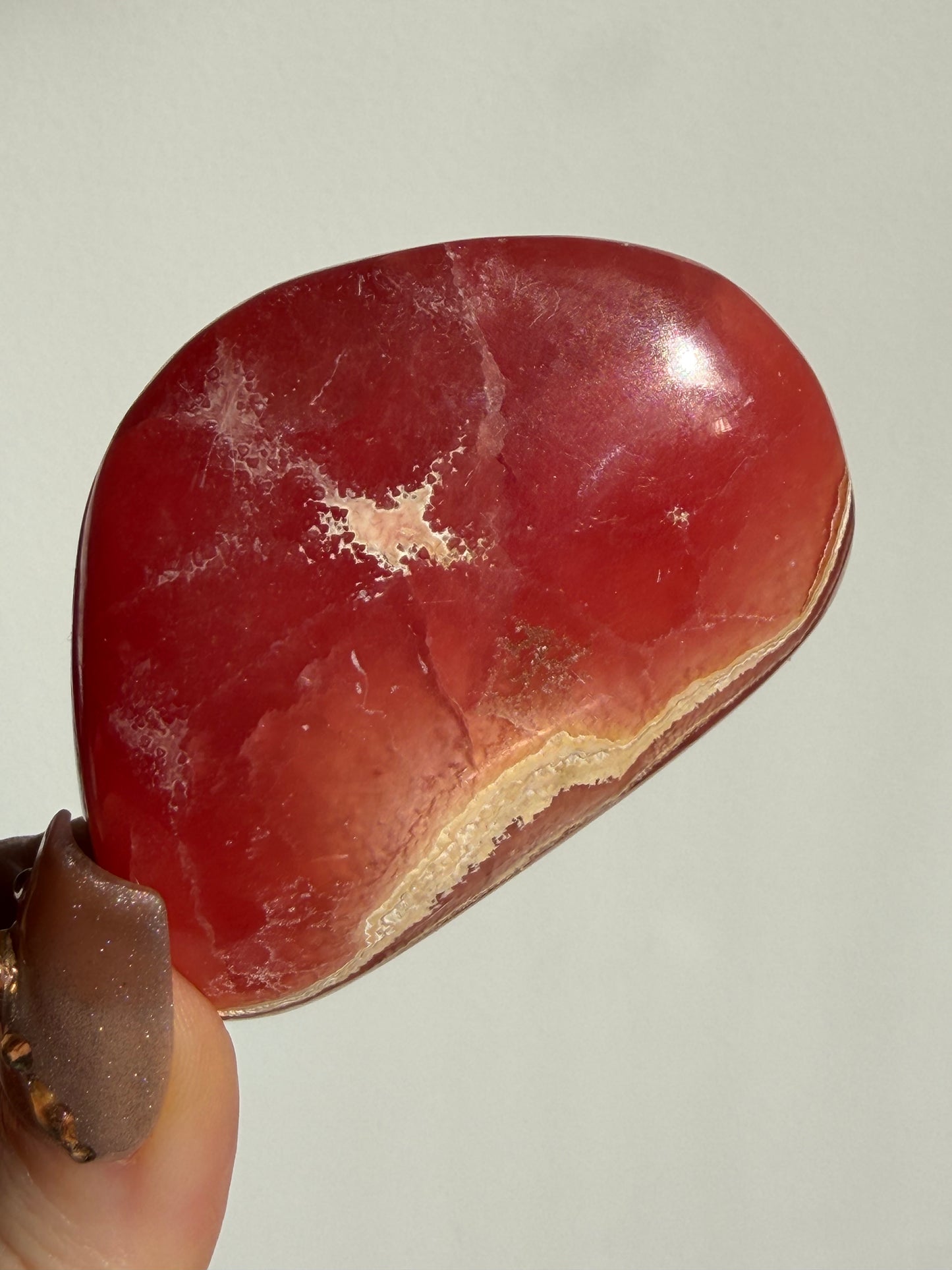 “Velour” Gel Rhodochrosite Freeform B