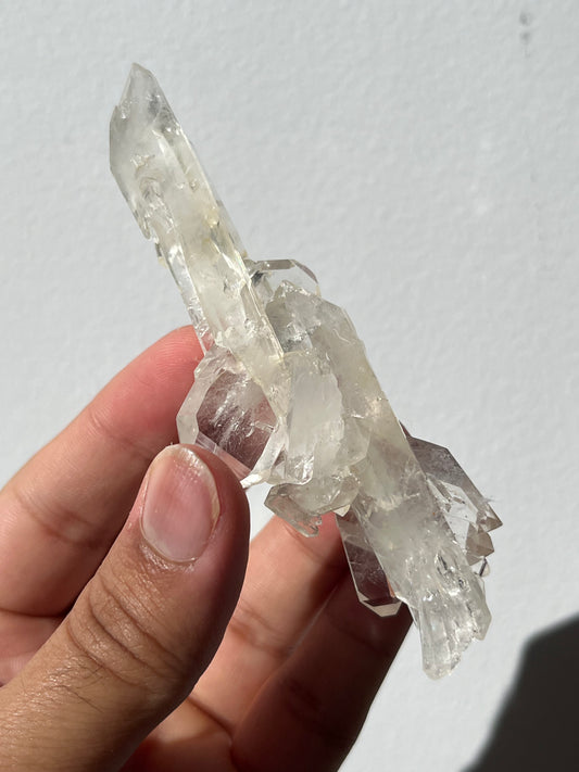 “Axis of Alignment” Golden Healer Faden Quartz Specimen K