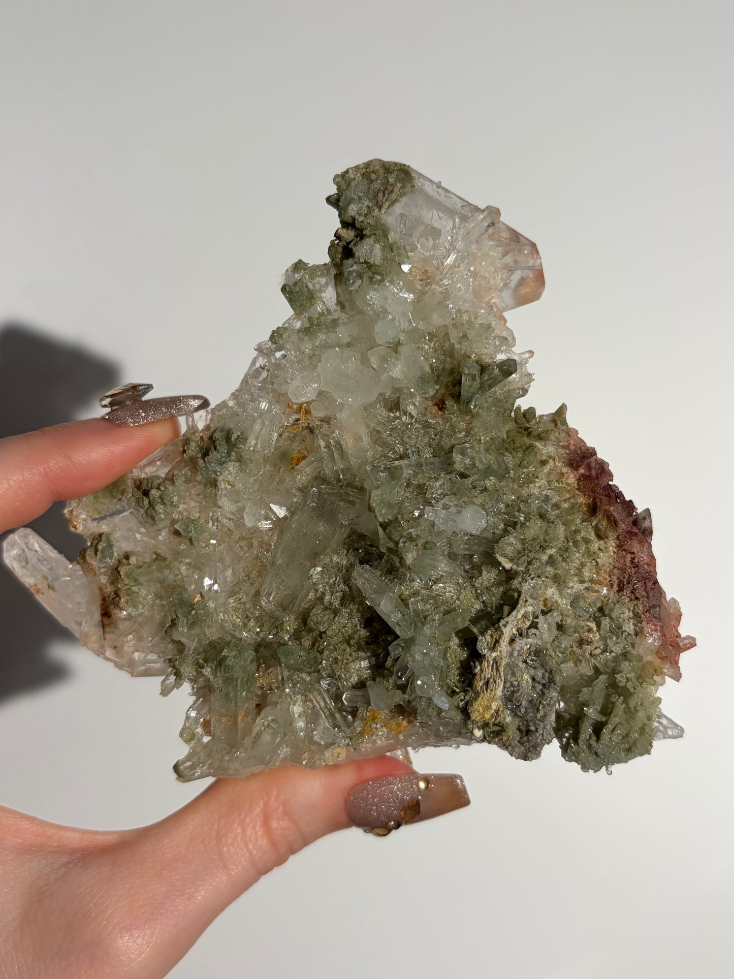 Chlorite Included DT Needle Quartz Specimen A