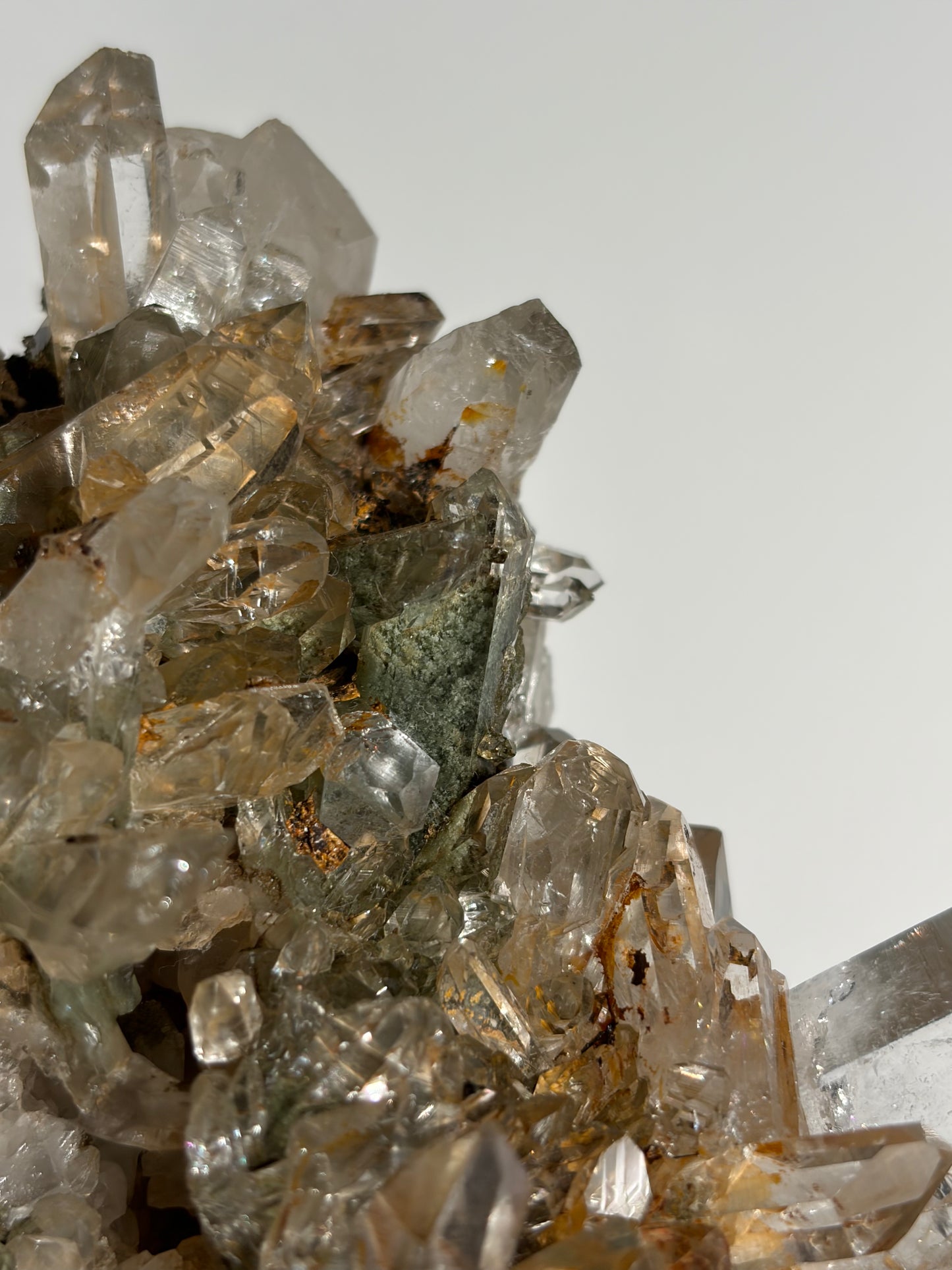 Water Clear Golden Healer Chlorite Included Quartz Specimen C