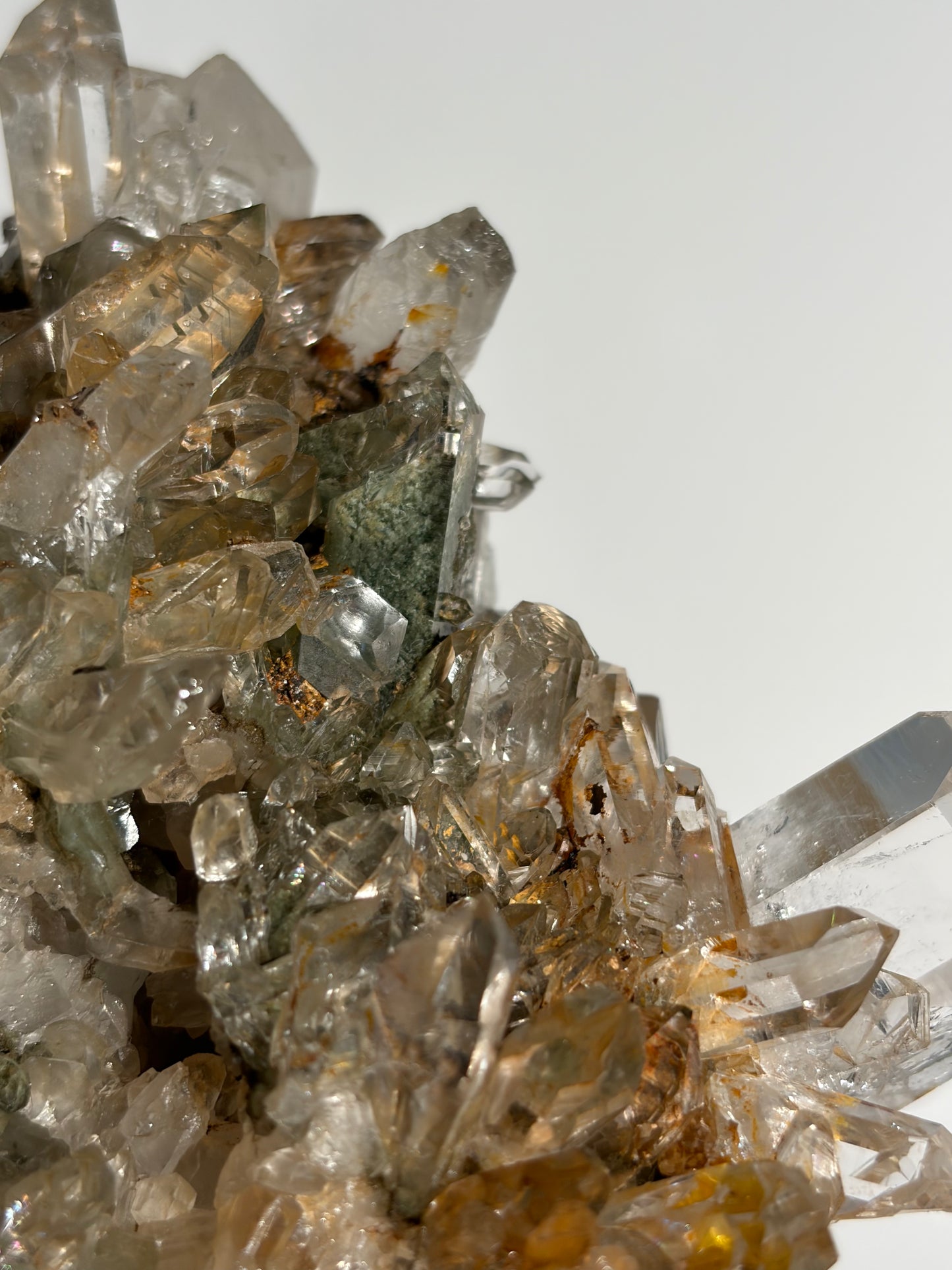 Water Clear Golden Healer Chlorite Included Quartz Specimen C