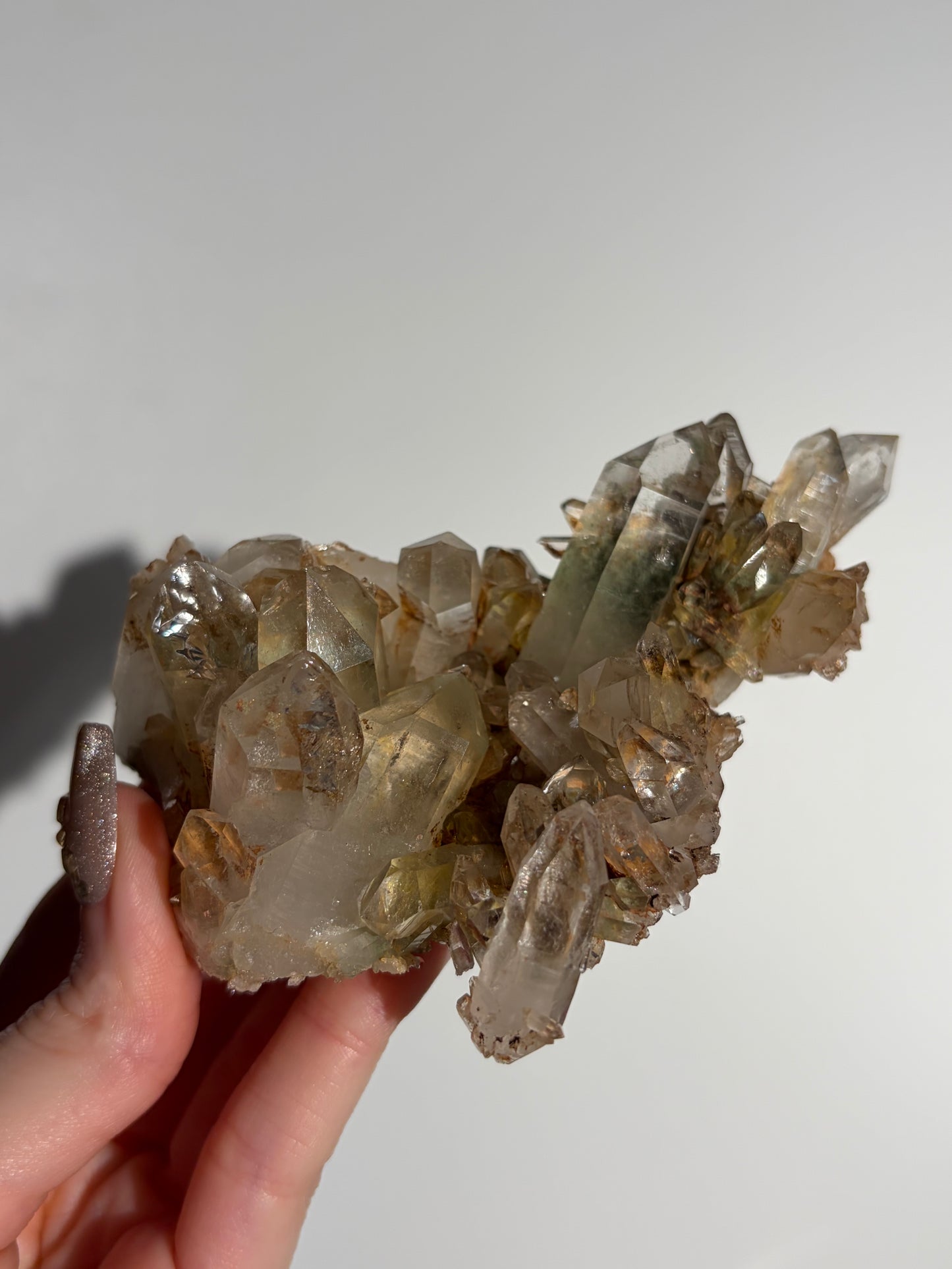 Water Clear Golden Healer Chlorite Included Quartz Specimen E