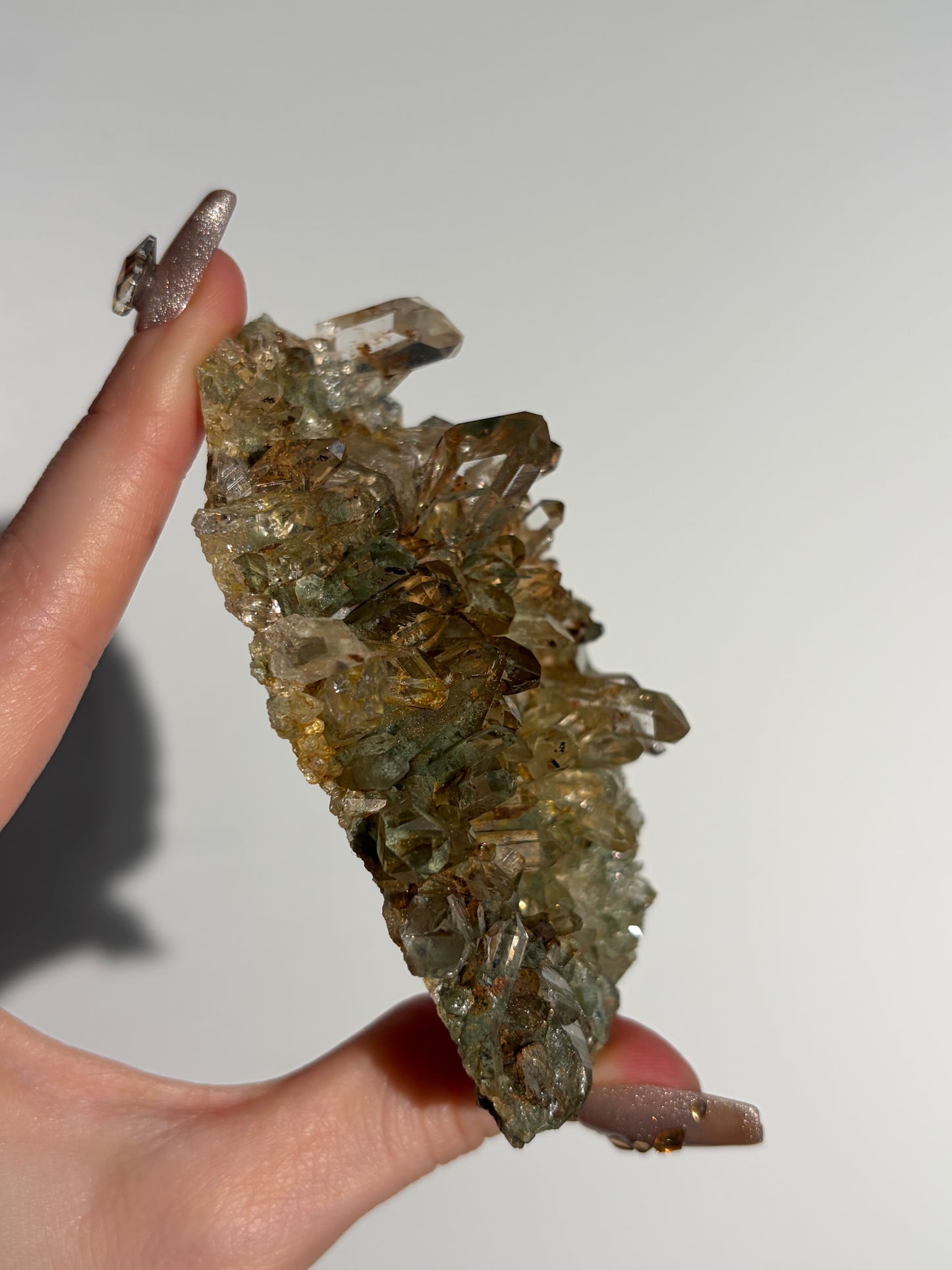 Golden Healer Chlorite Included Quartz Specimen F