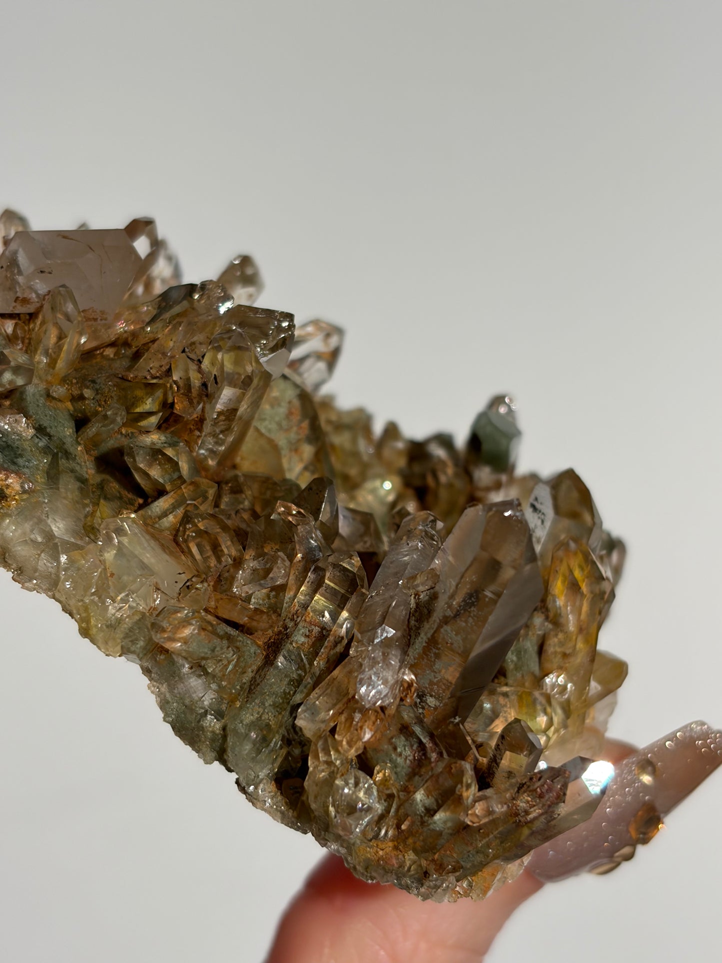 Water Clear Golden Healer Chlorite Included Quartz Specimen G