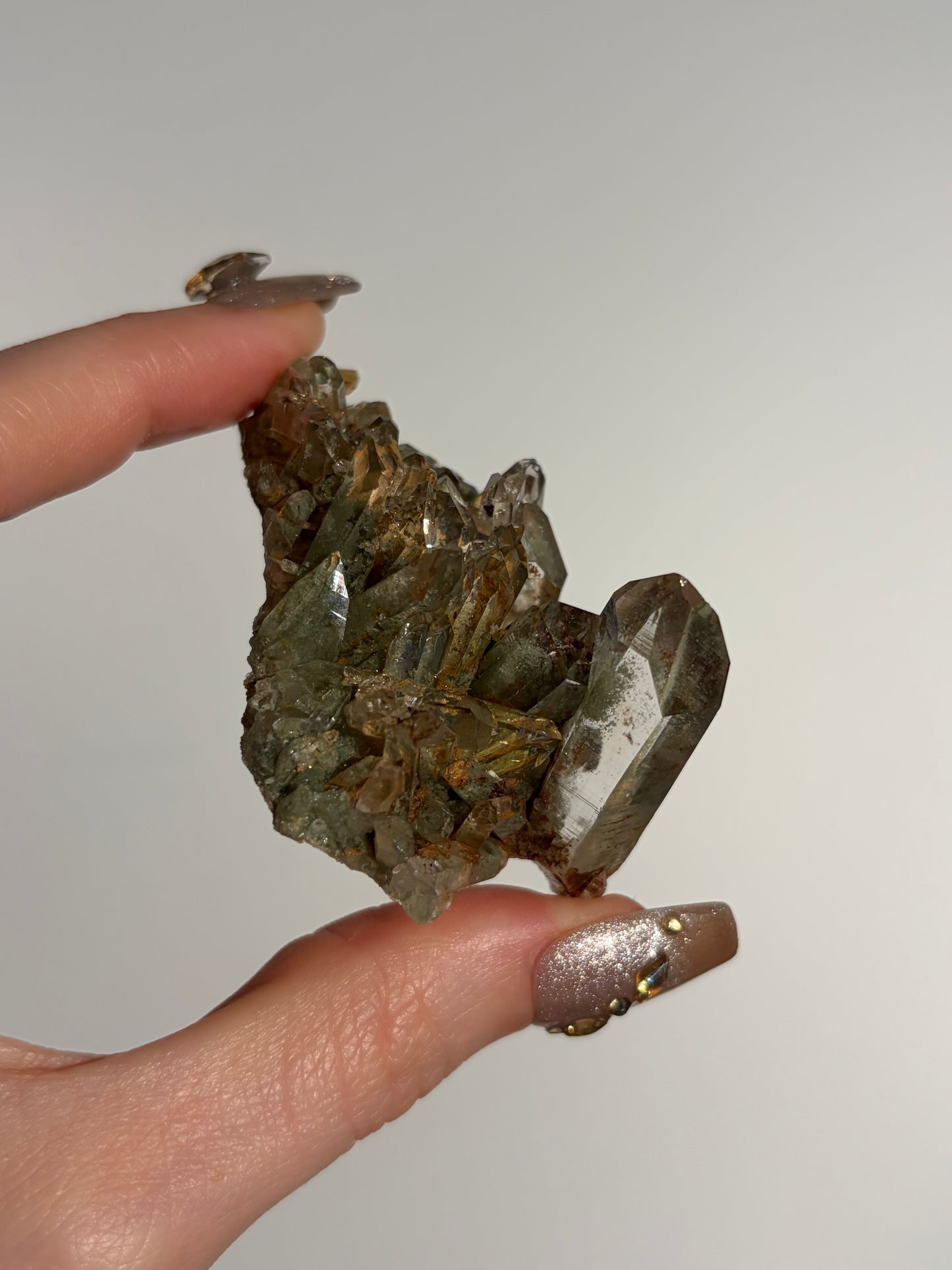 Water Clear Golden Healer Chlorite Included Quartz Specimen I