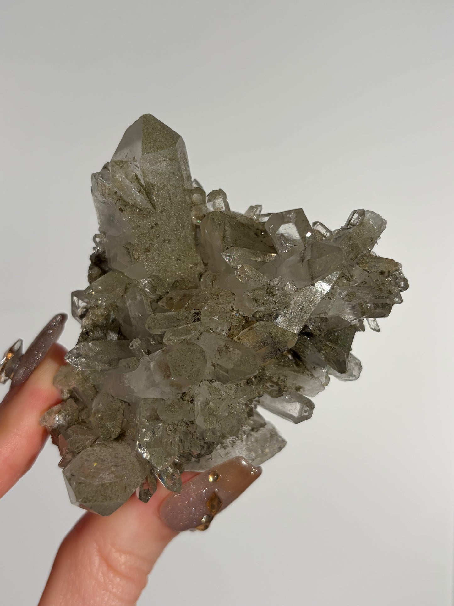 Chlorite Included Quartz Specimen J