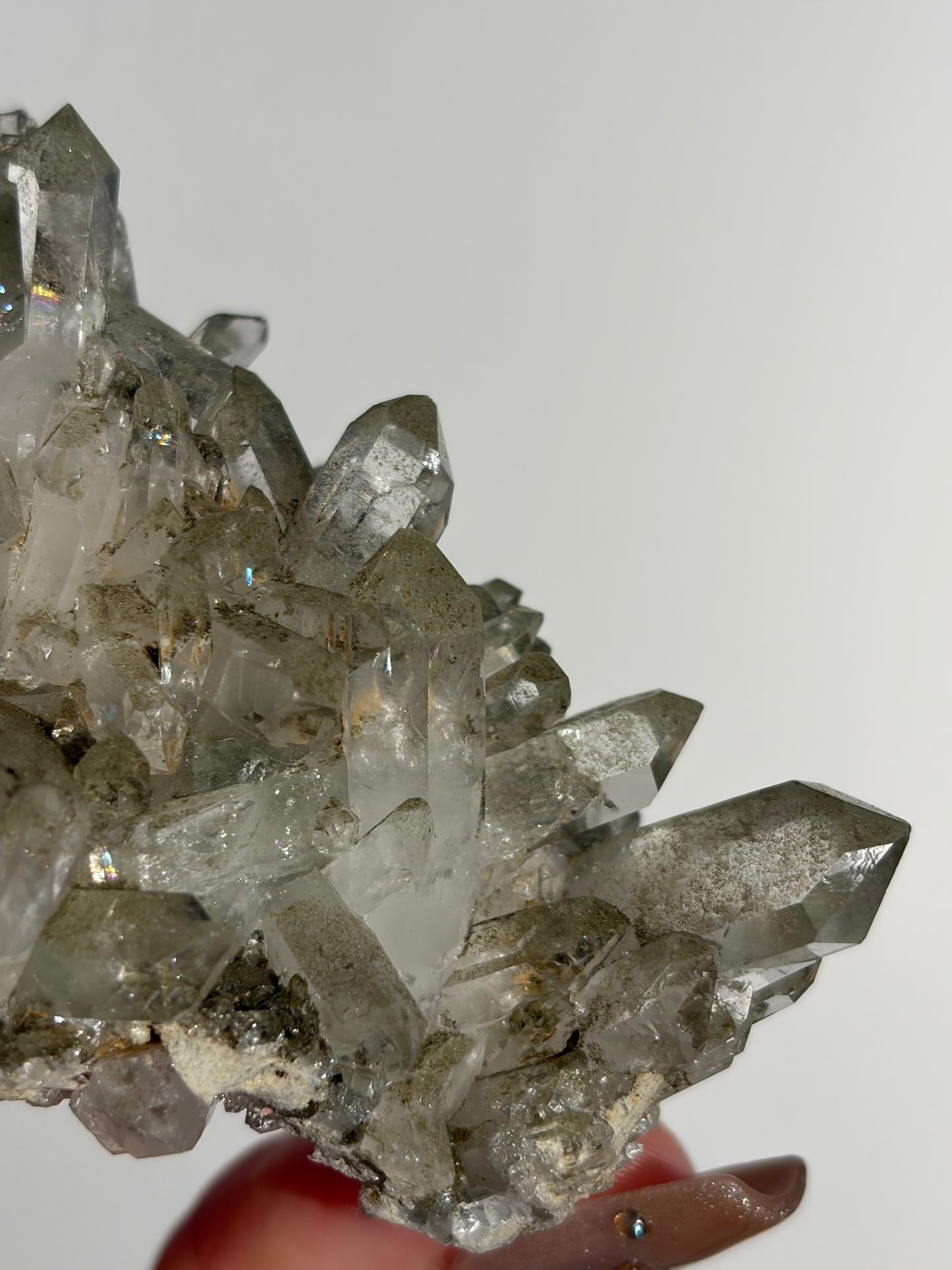 Chlorite Included Quartz Specimen J