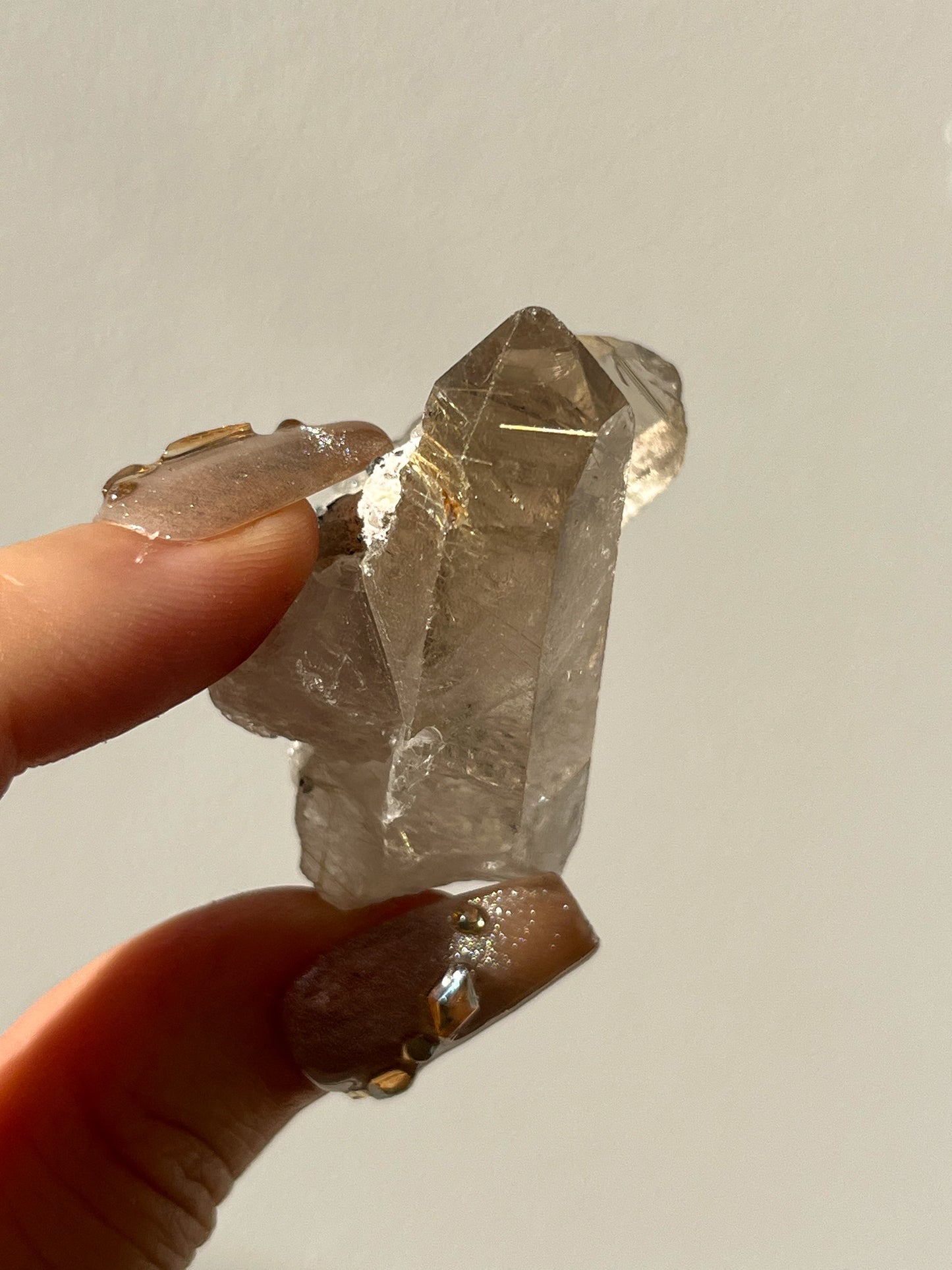 Golden Rutile in Quartz Specimen #H