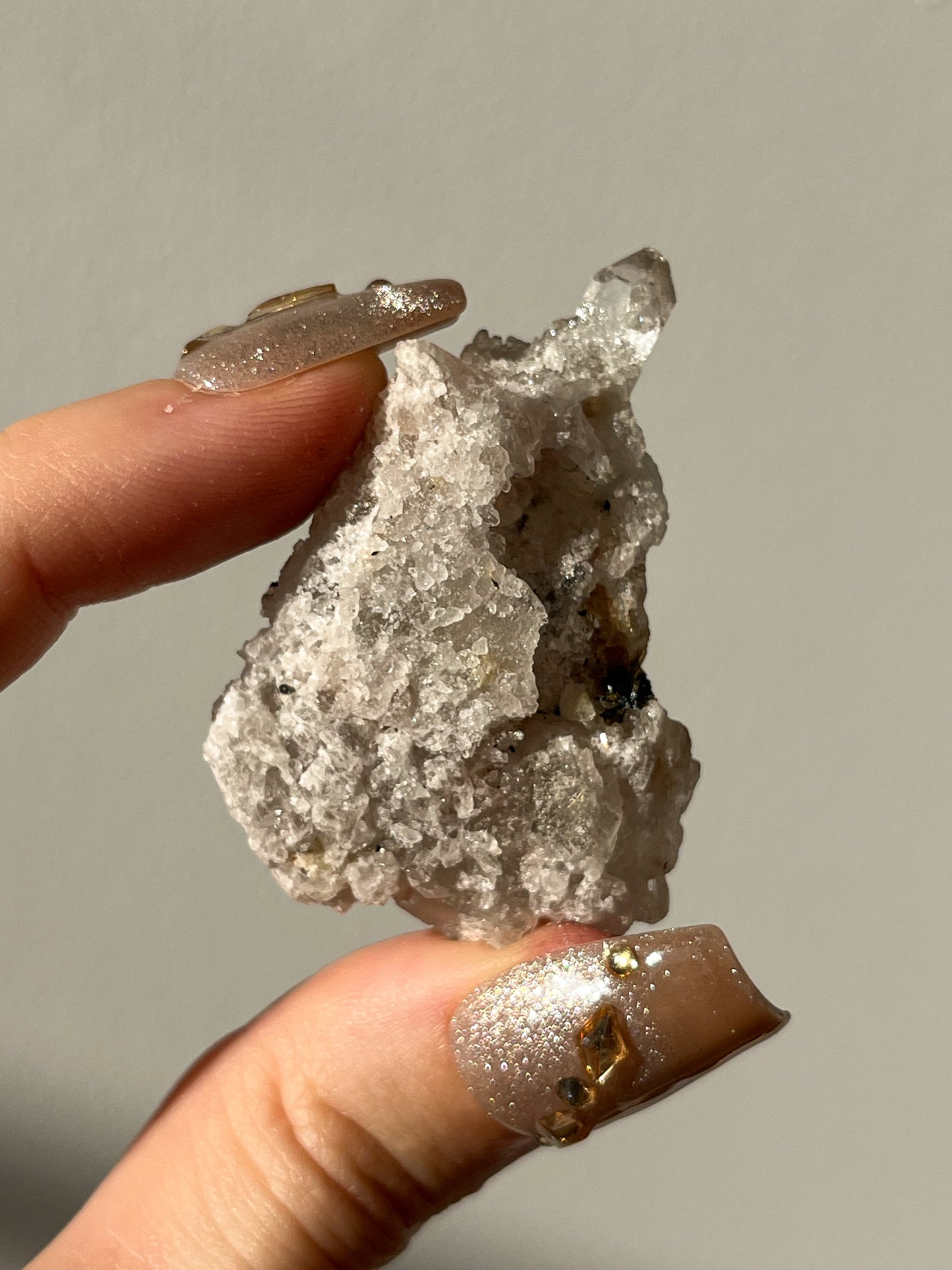 Golden Rutile in Quartz Specimen #I