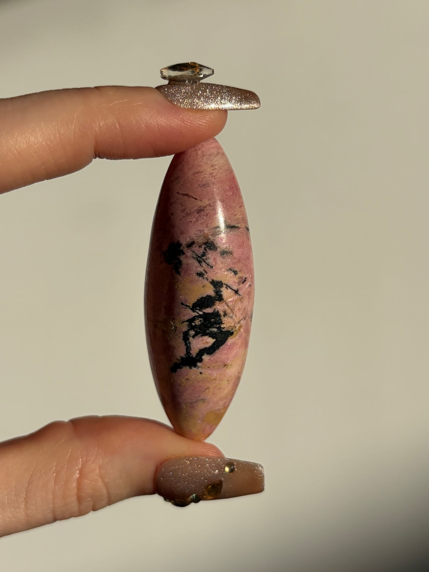 Indonesian Rhodonite and Manganese Included Shiva A