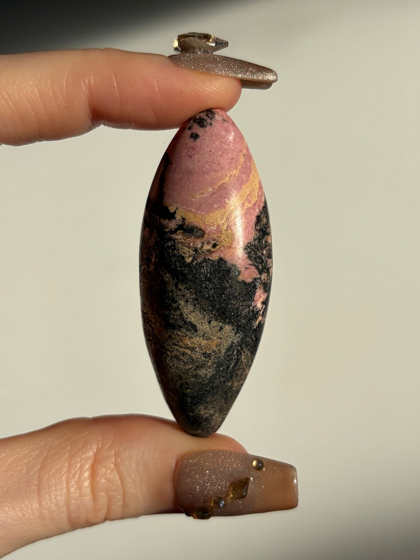 Indonesian Rhodonite and Manganese Included Shiva F