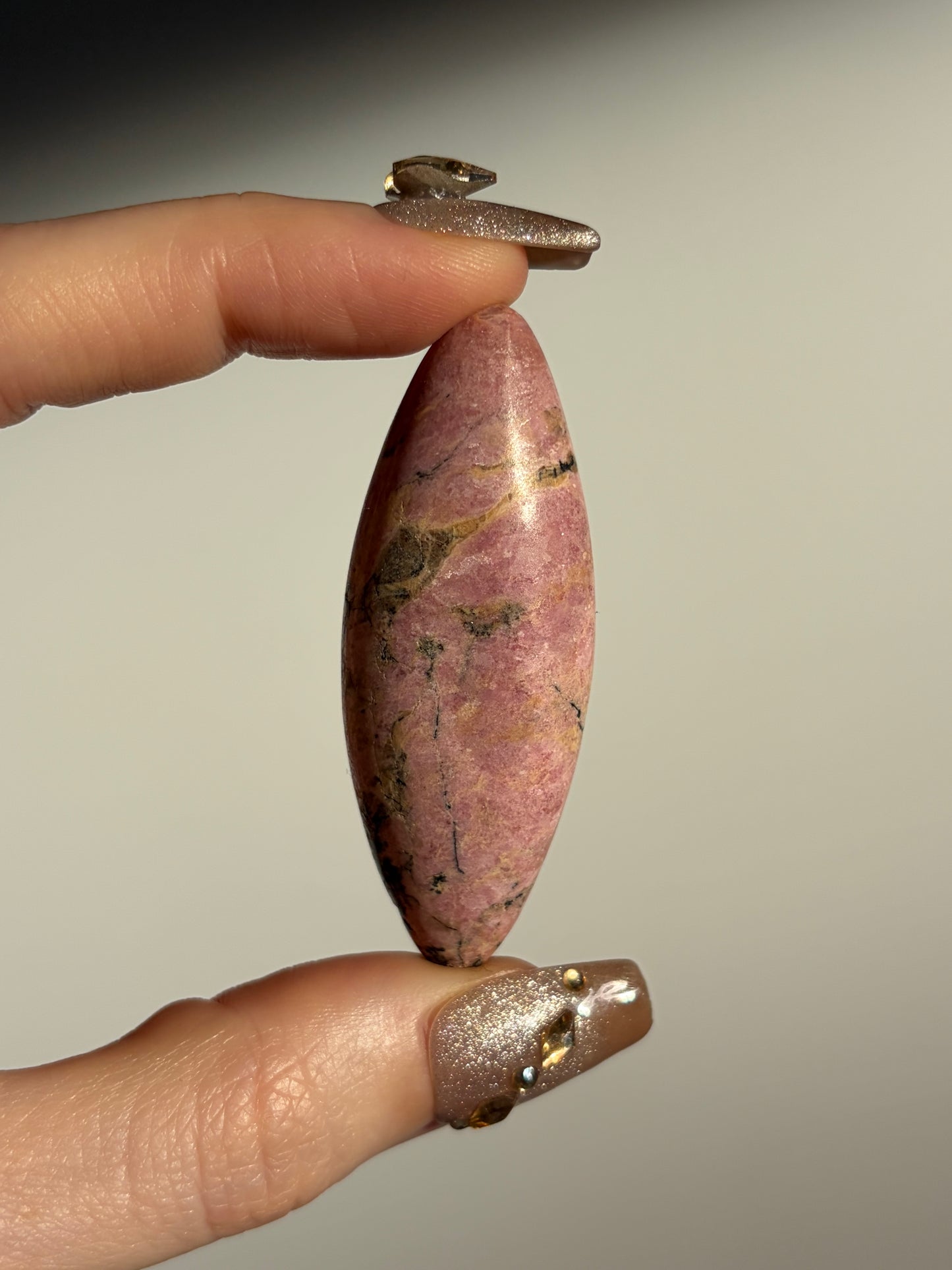 Indonesian Rhodonite and Manganese Included Shiva I