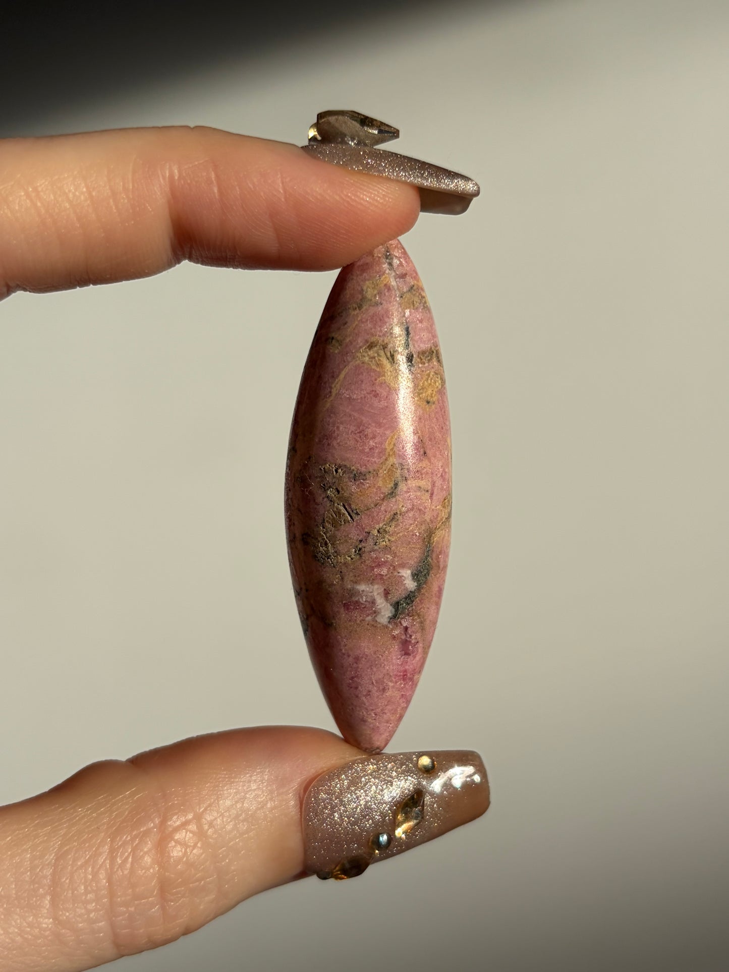 Indonesian Rhodonite and Manganese Included Shiva K