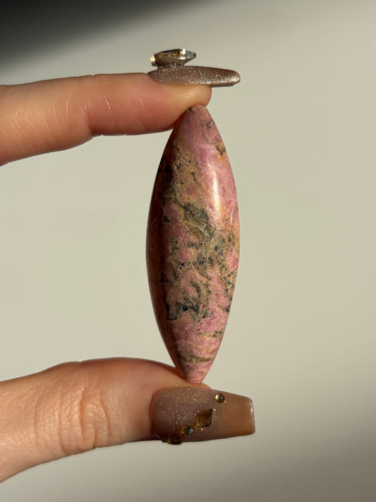 Indonesian Rhodonite and Manganese Included Shiva M
