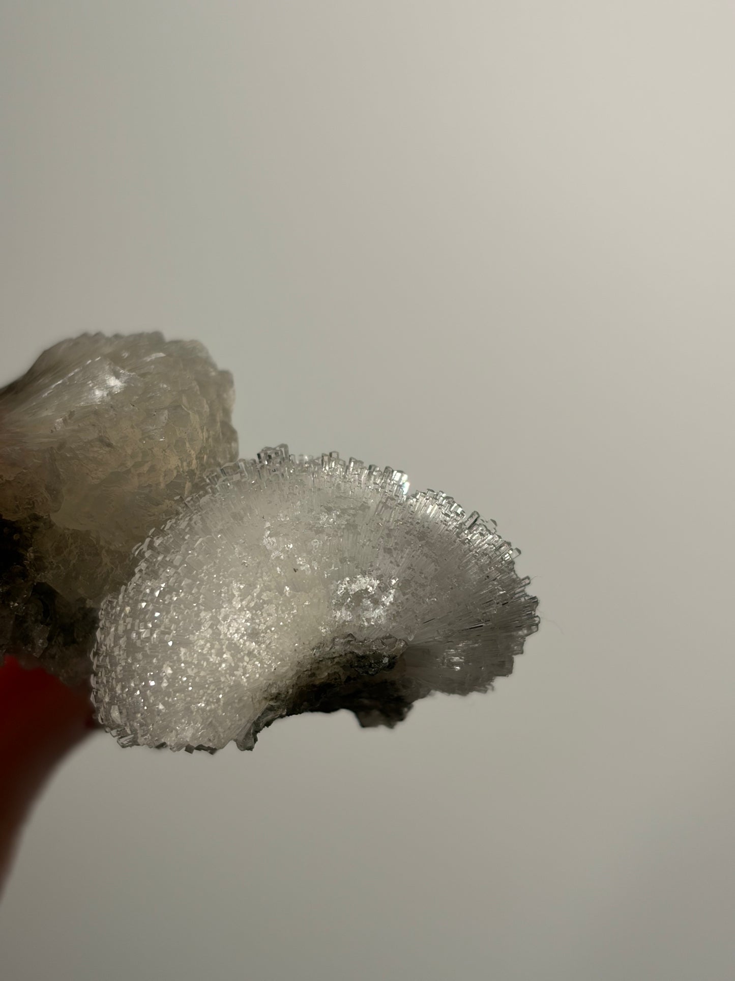 “Snowy Topiary” Natrolite Specimen with Stilbite C
