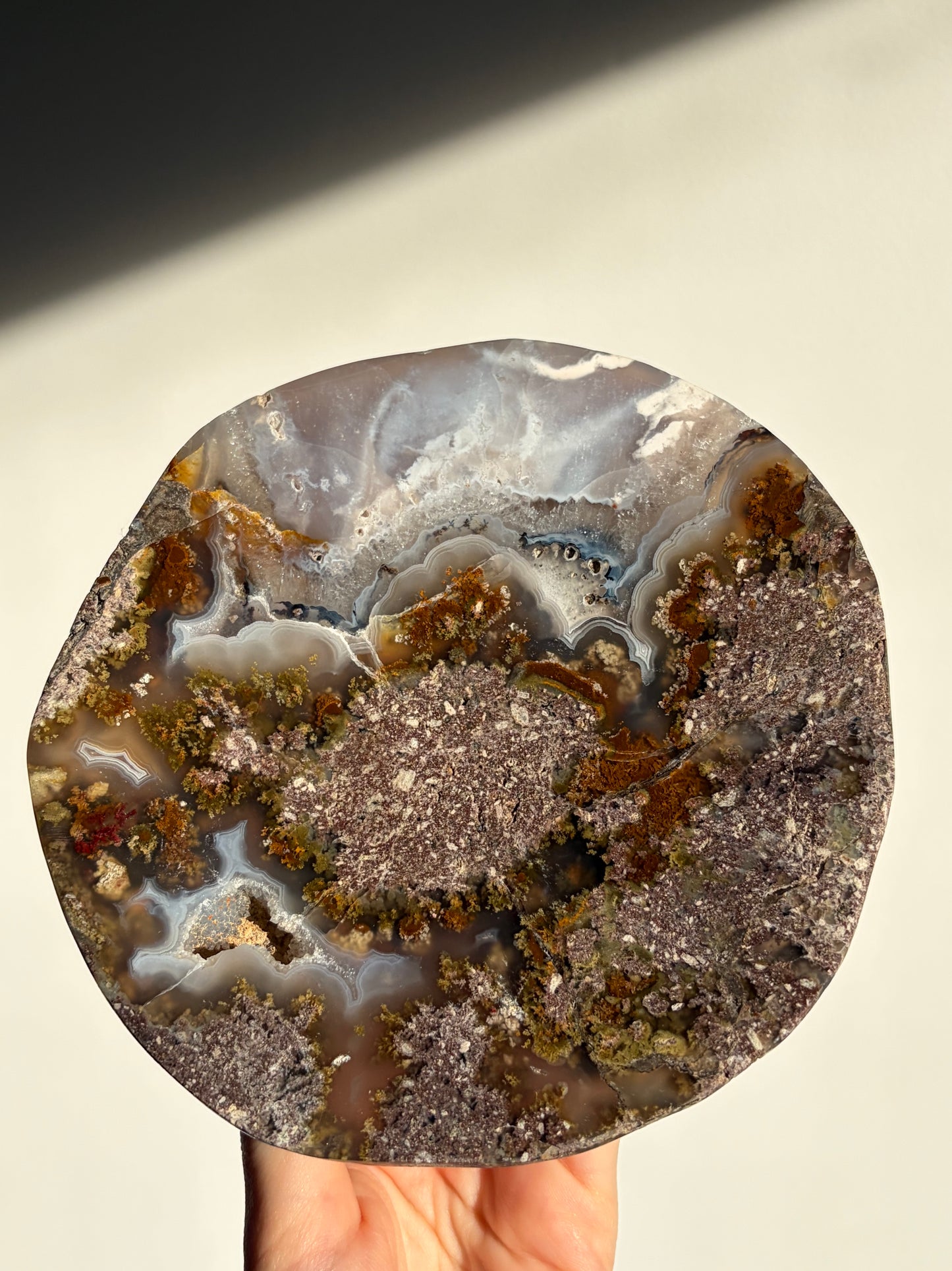 Nebula Agate Crystal Trinket Platter A