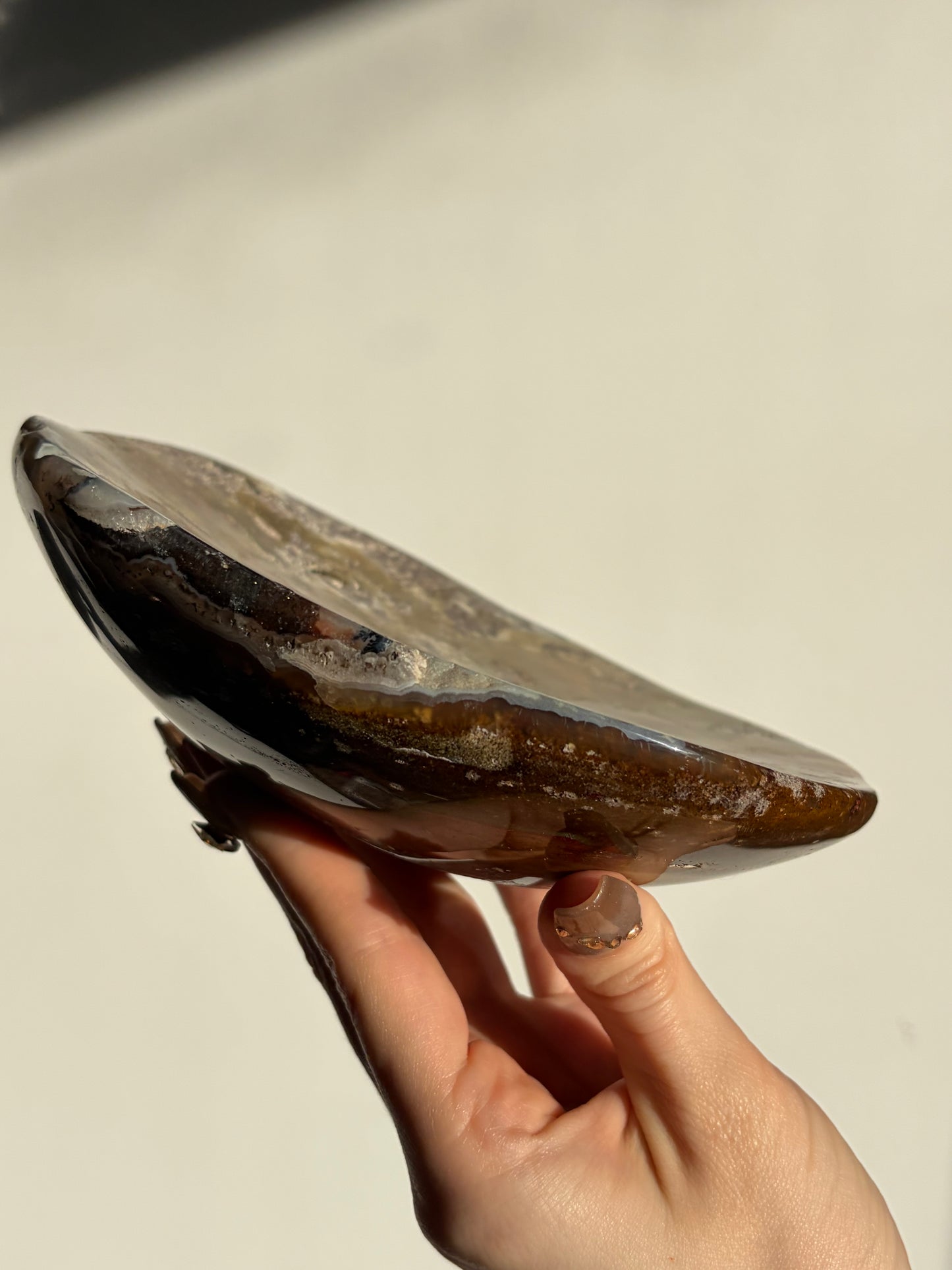 Nebula Agate Crystal Trinket Platter B