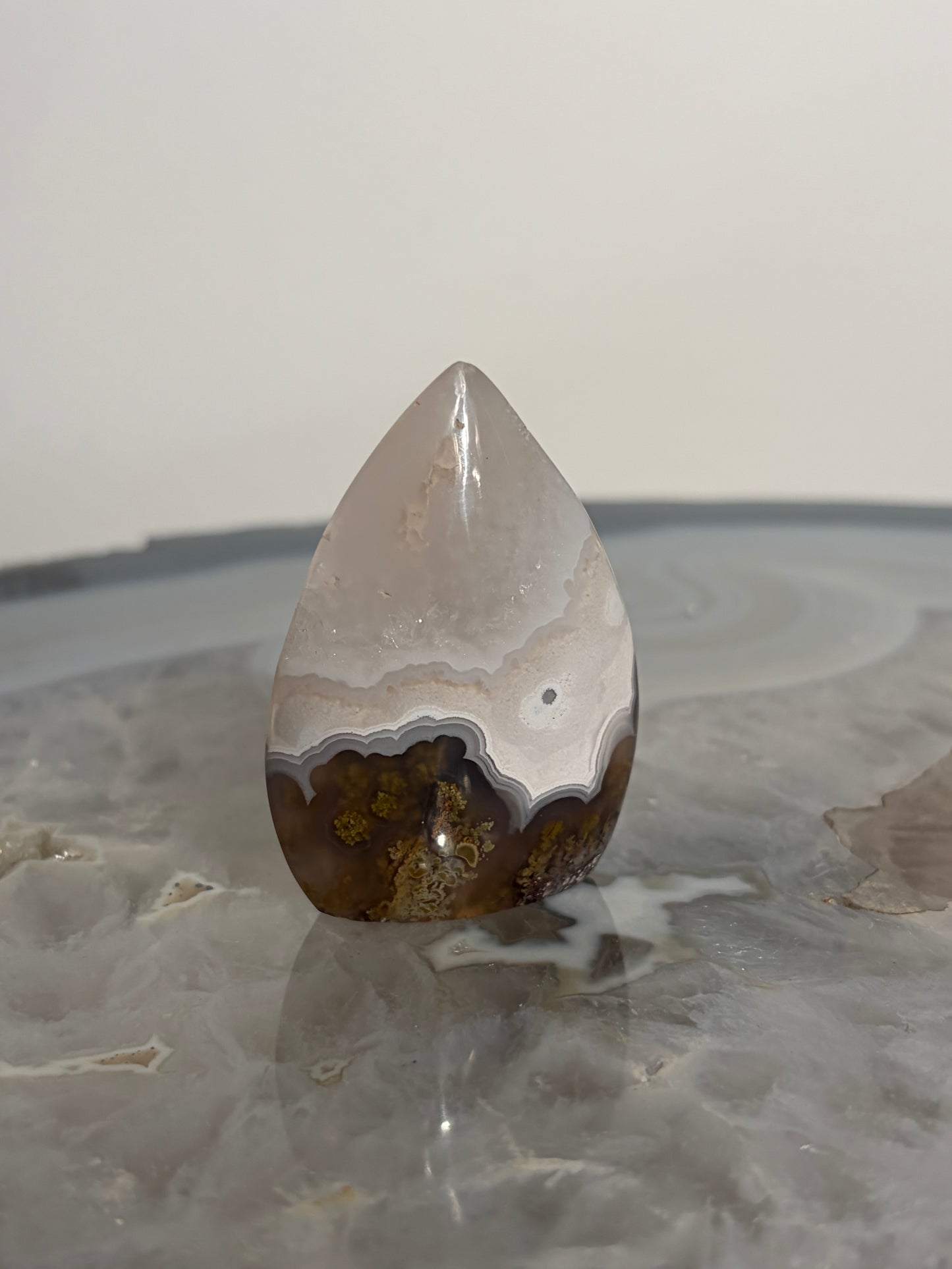 Nebula Agate Flame Carving A