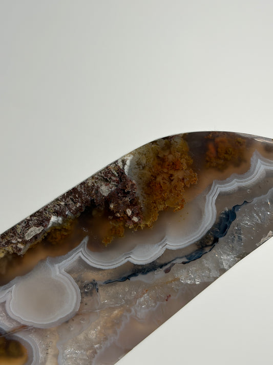 Nebula Agate Freeform with Dendritic Inclusions O