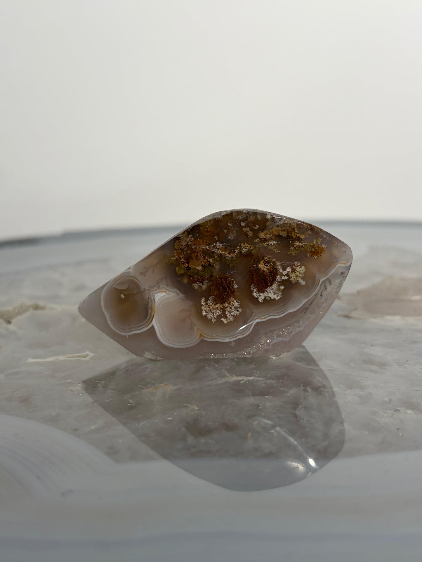 Nebula Agate Freeform with Fine Dendritic Inclusions P