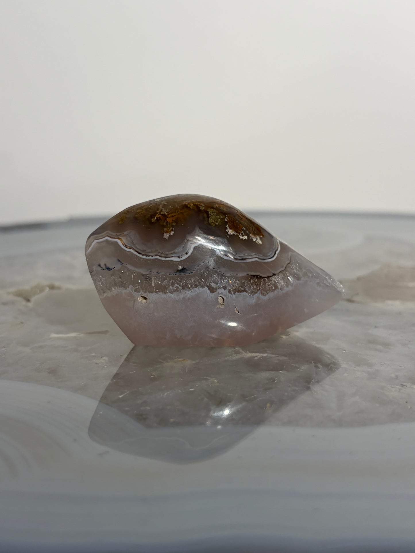 Nebula Agate Freeform with Fine Dendritic Inclusions P