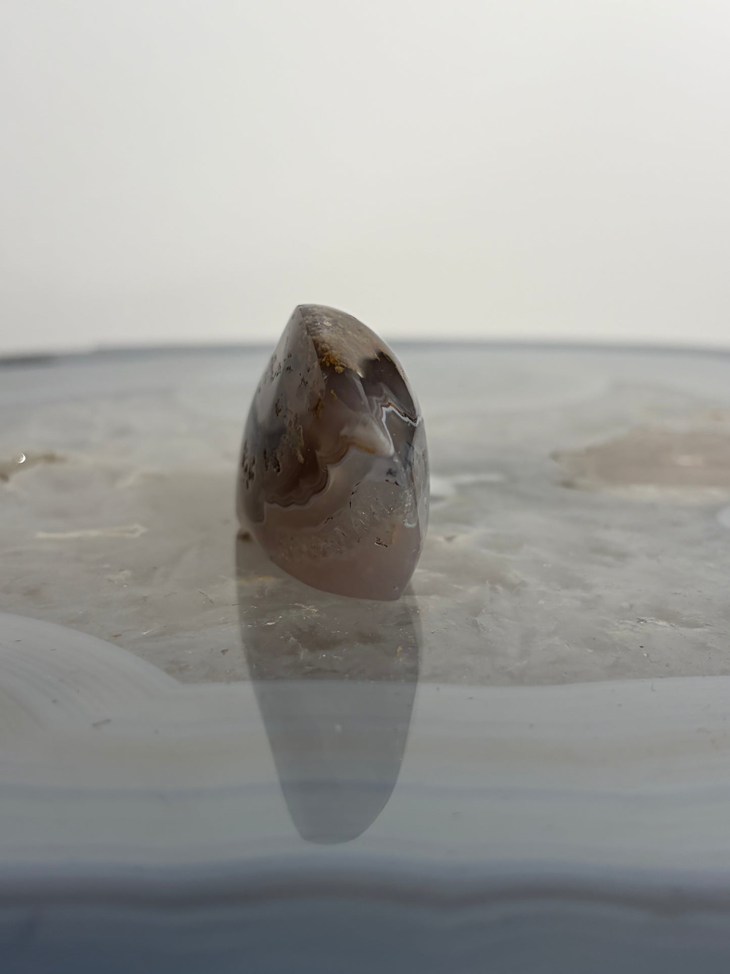 Nebula Agate Freeform with Fine Dendritic Inclusions P