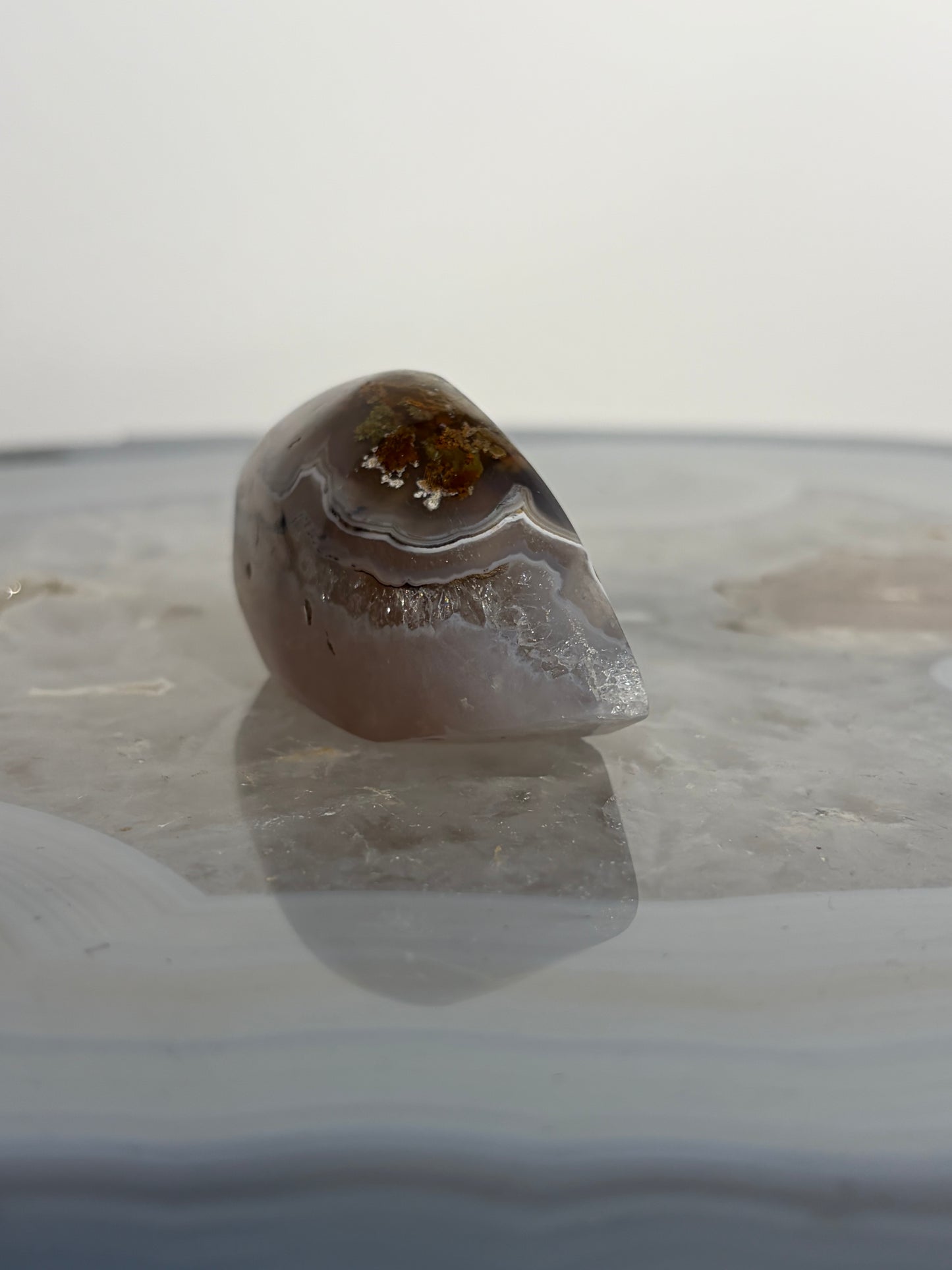 Nebula Agate Freeform with Fine Dendritic Inclusions P
