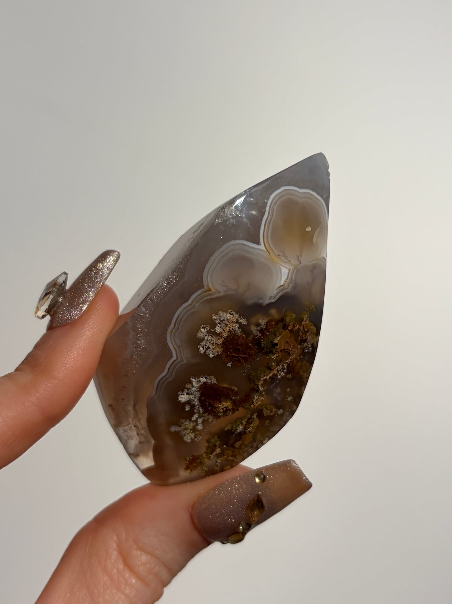 Nebula Agate Freeform with Fine Dendritic Inclusions P