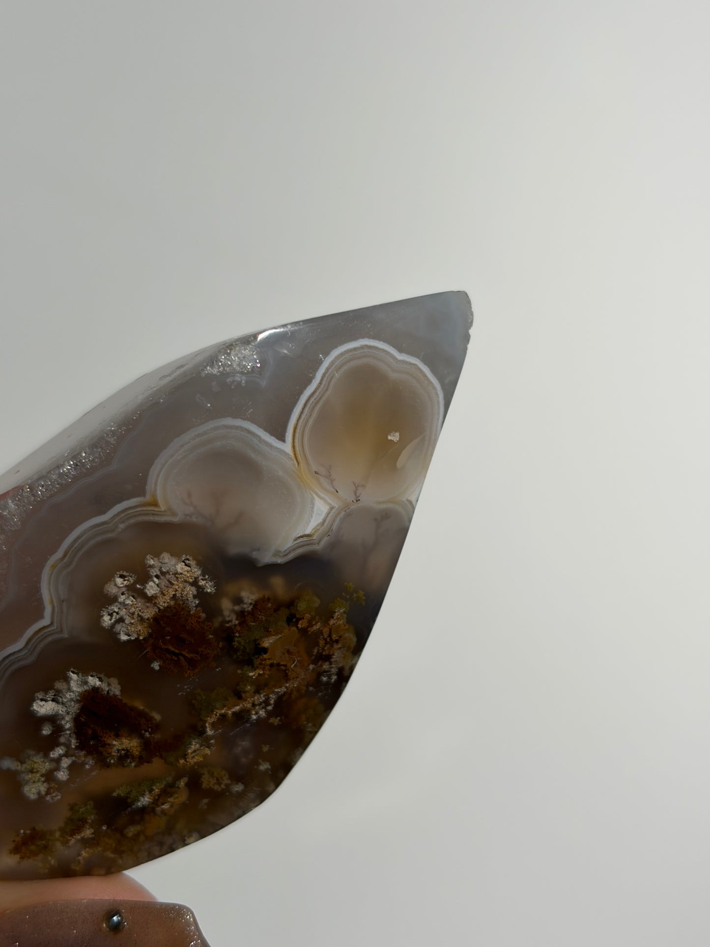 Nebula Agate Freeform with Fine Dendritic Inclusions P