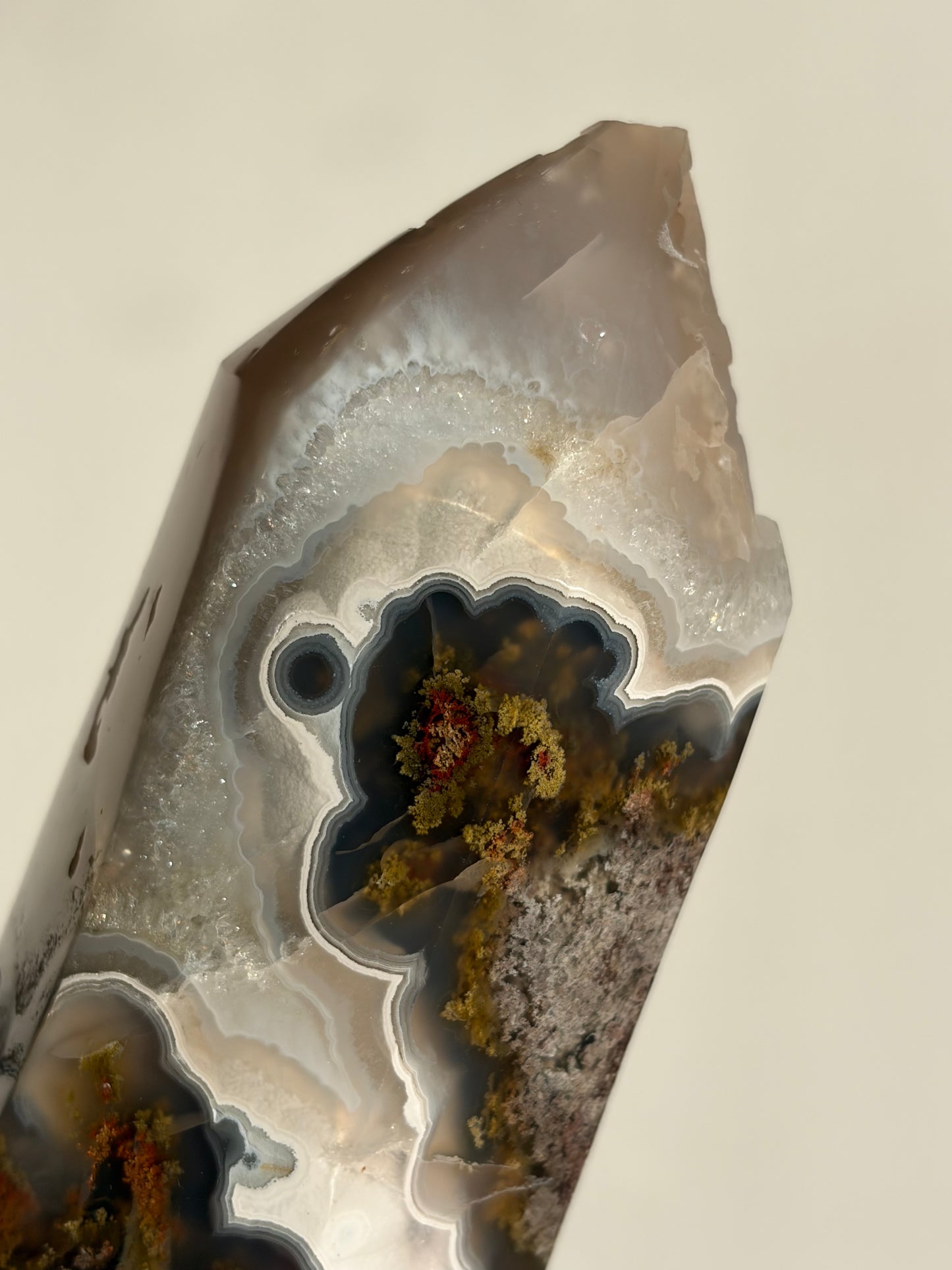 “Celestial Blooms” Nebula Agate Axis Statement Tower A