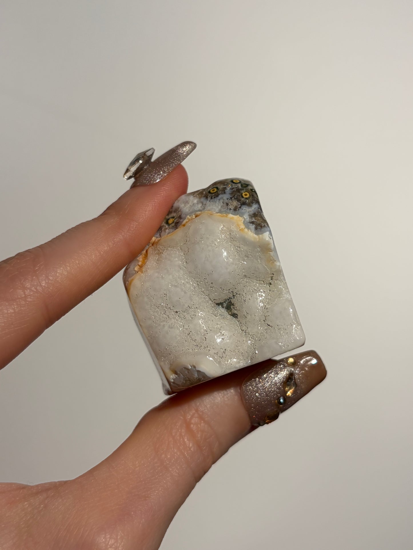 Druzy Orbicular Jasper Miniature Freeform D