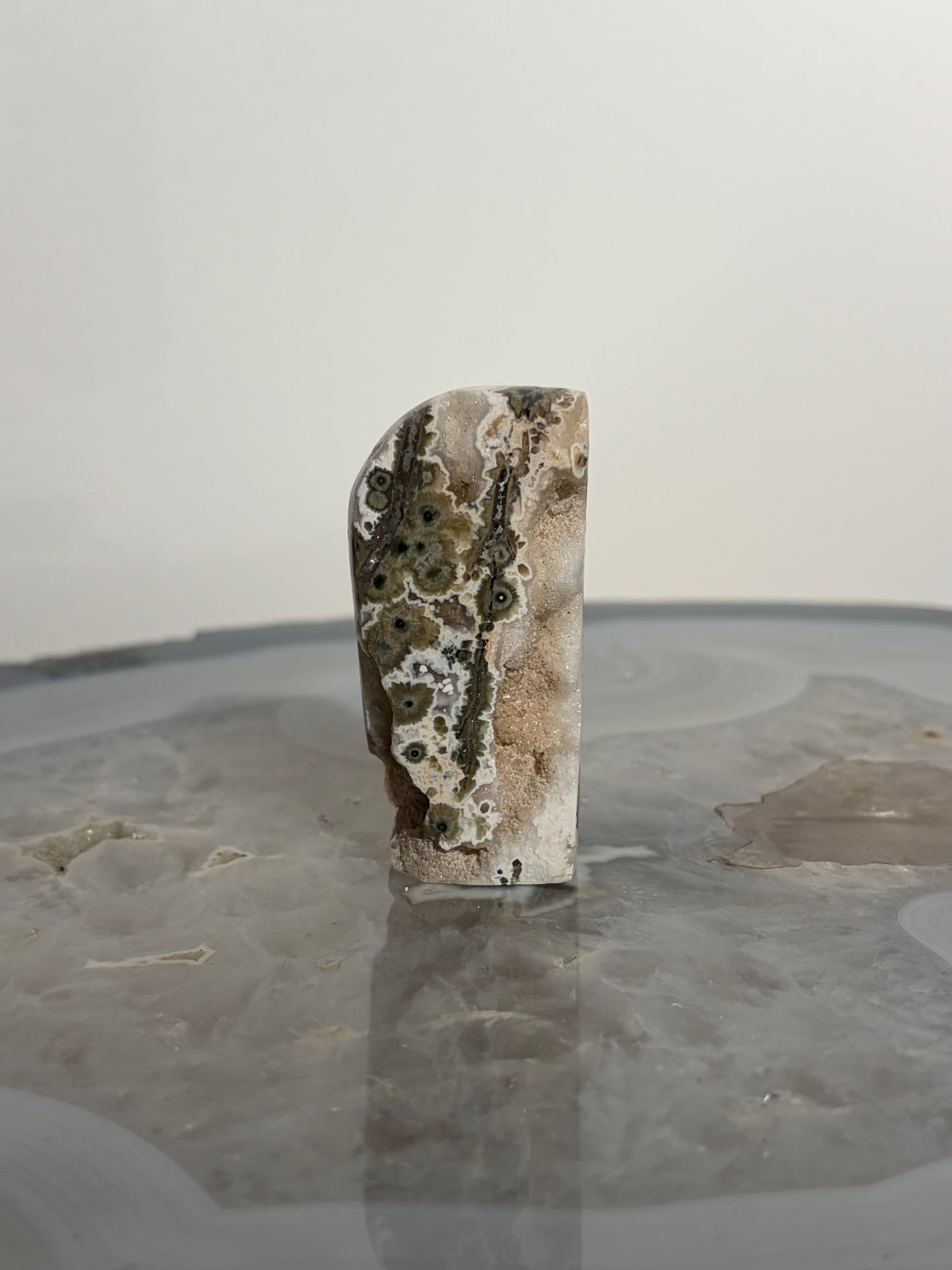 Druzy Orbicular Jasper Miniature Freeform F