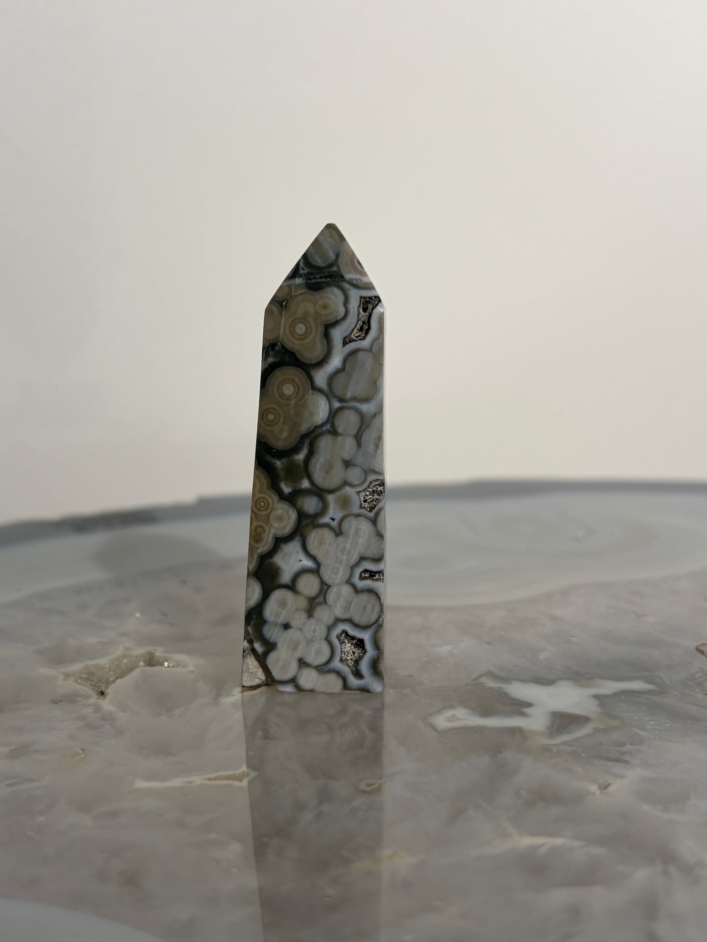 Green Orbicular Jasper Tower (Perfectly Imperfect)