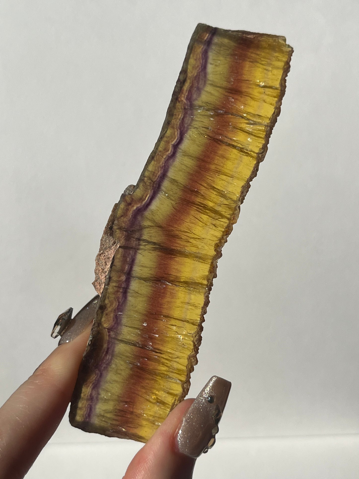 Yellow Okorusu Fluorite Slice