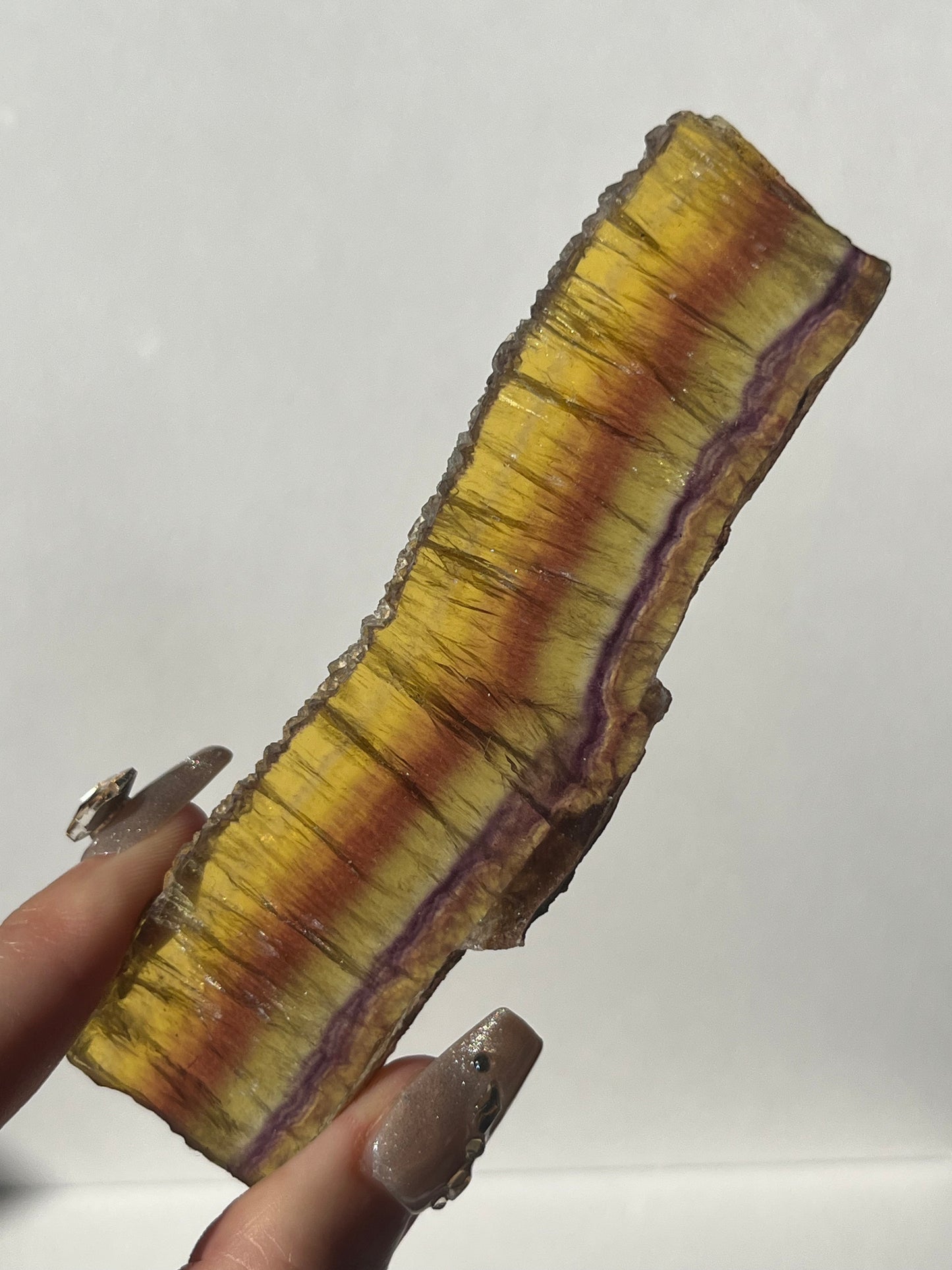 Yellow Okorusu Fluorite Slice