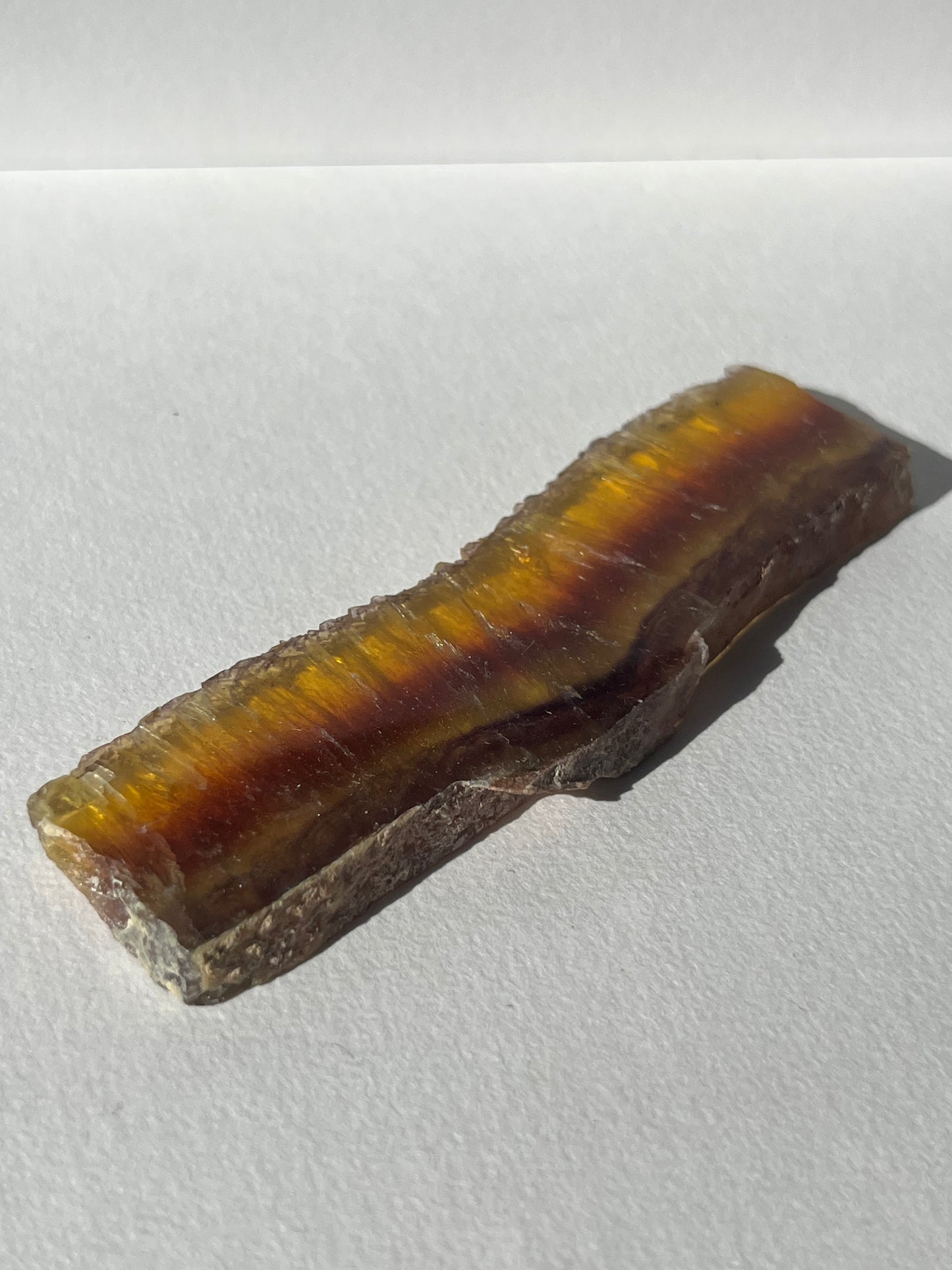 Yellow Okorusu Fluorite Slice