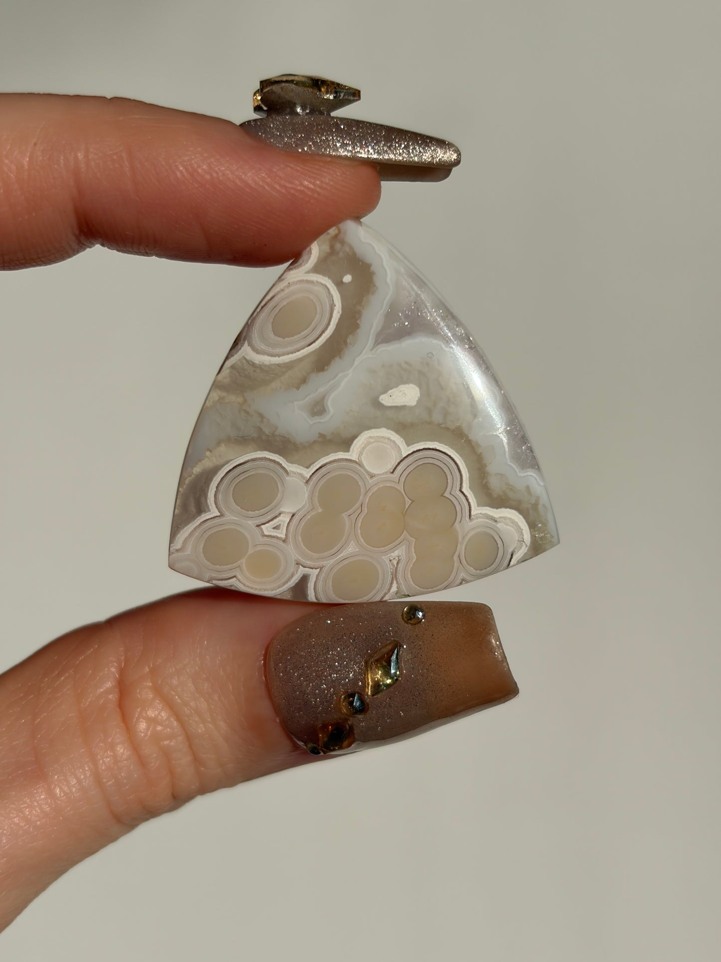 Old Stock Orbicular Nebula Agate Cabochon C (Mined 2023)