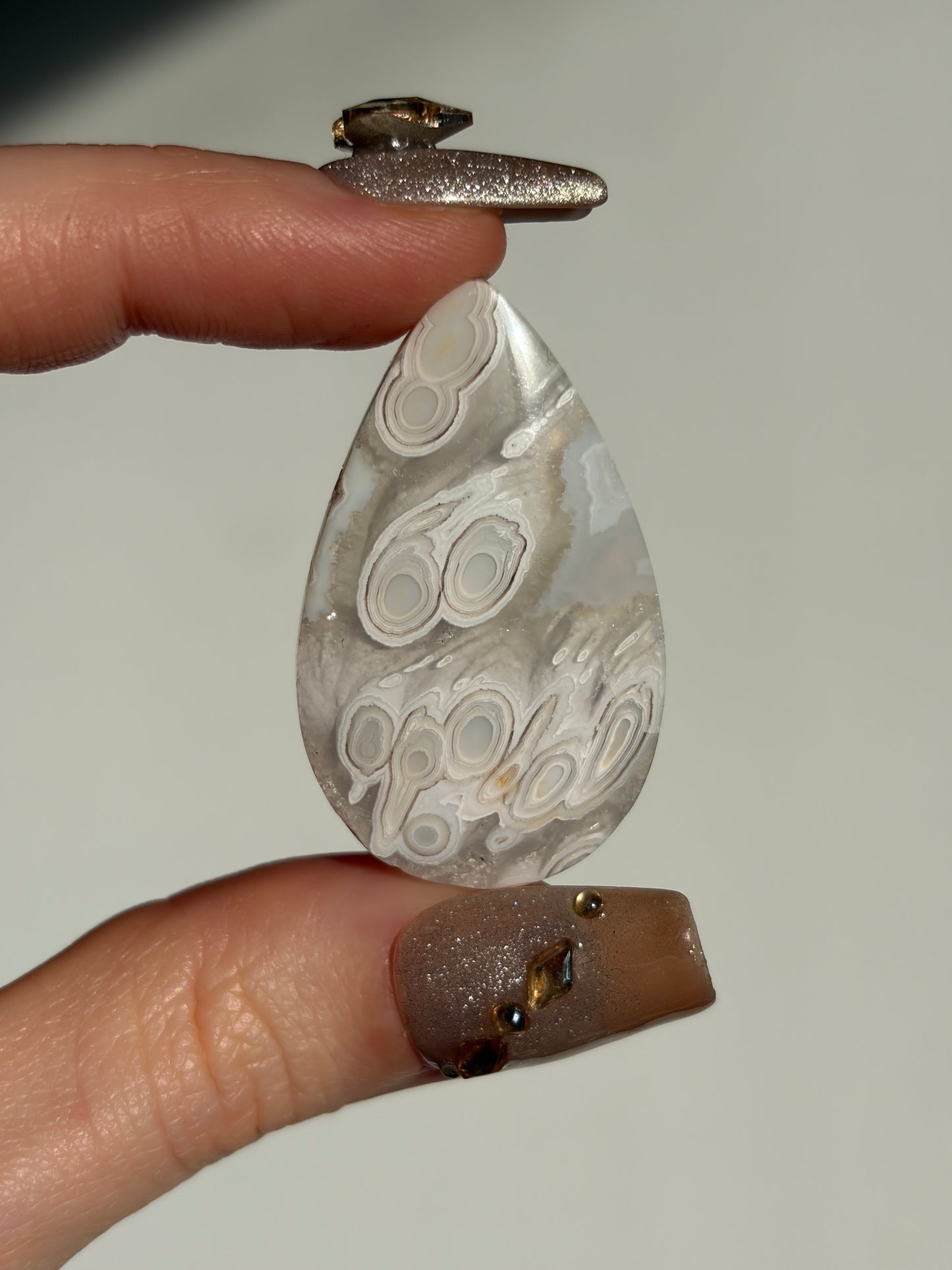 Old Stock Orbicular Nebula Agate Cabochon G (Mined 2023)