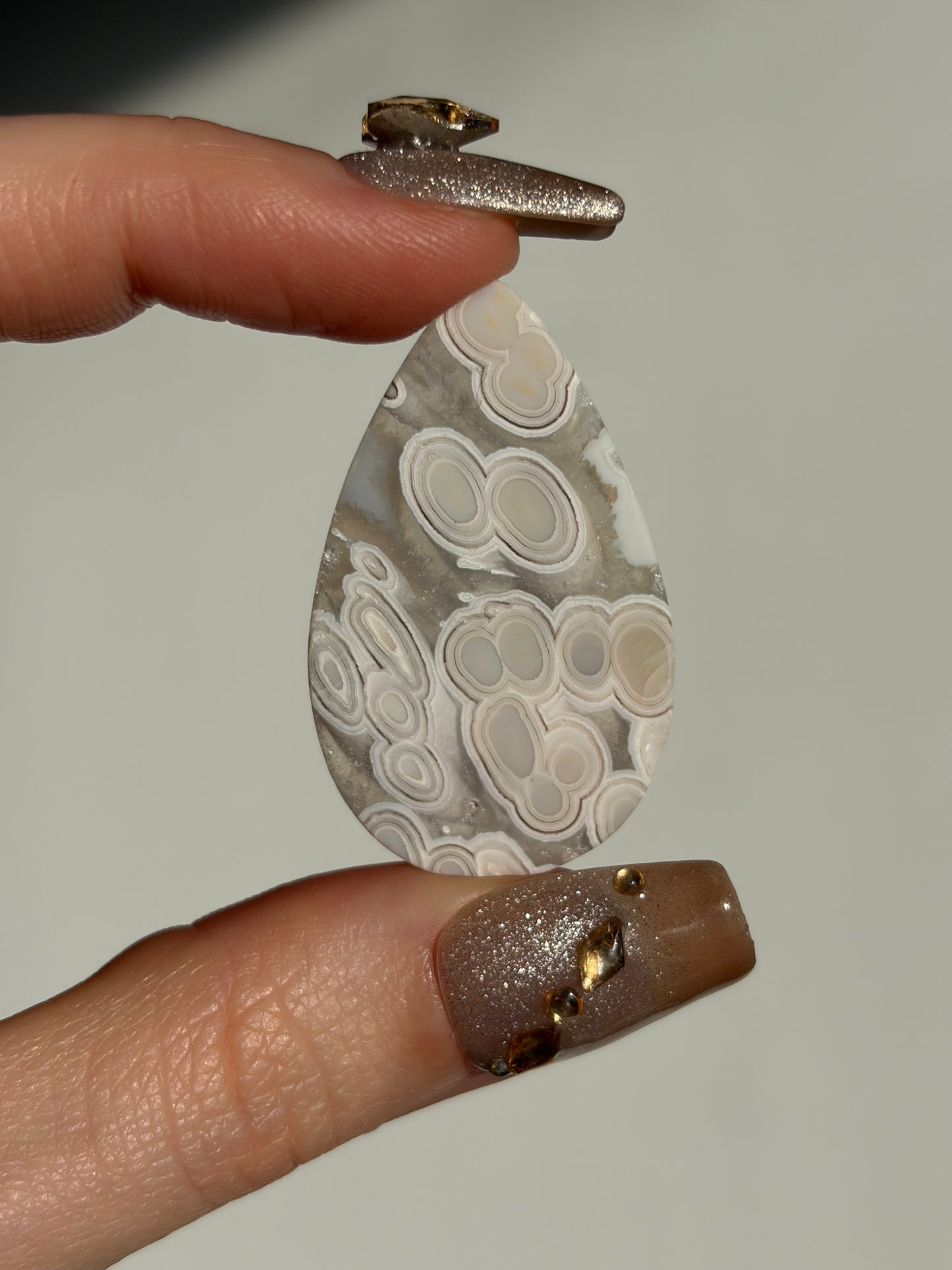 Old Stock Orbicular Nebula Agate Cabochon G (Mined 2023)