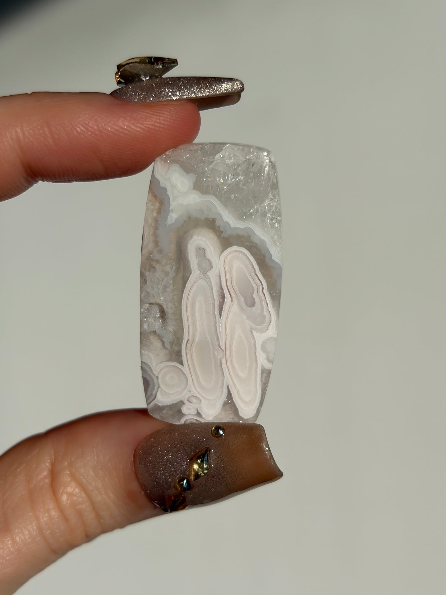 Old Stock Orbicular Nebula Agate Cabochon H (Mined 2023)