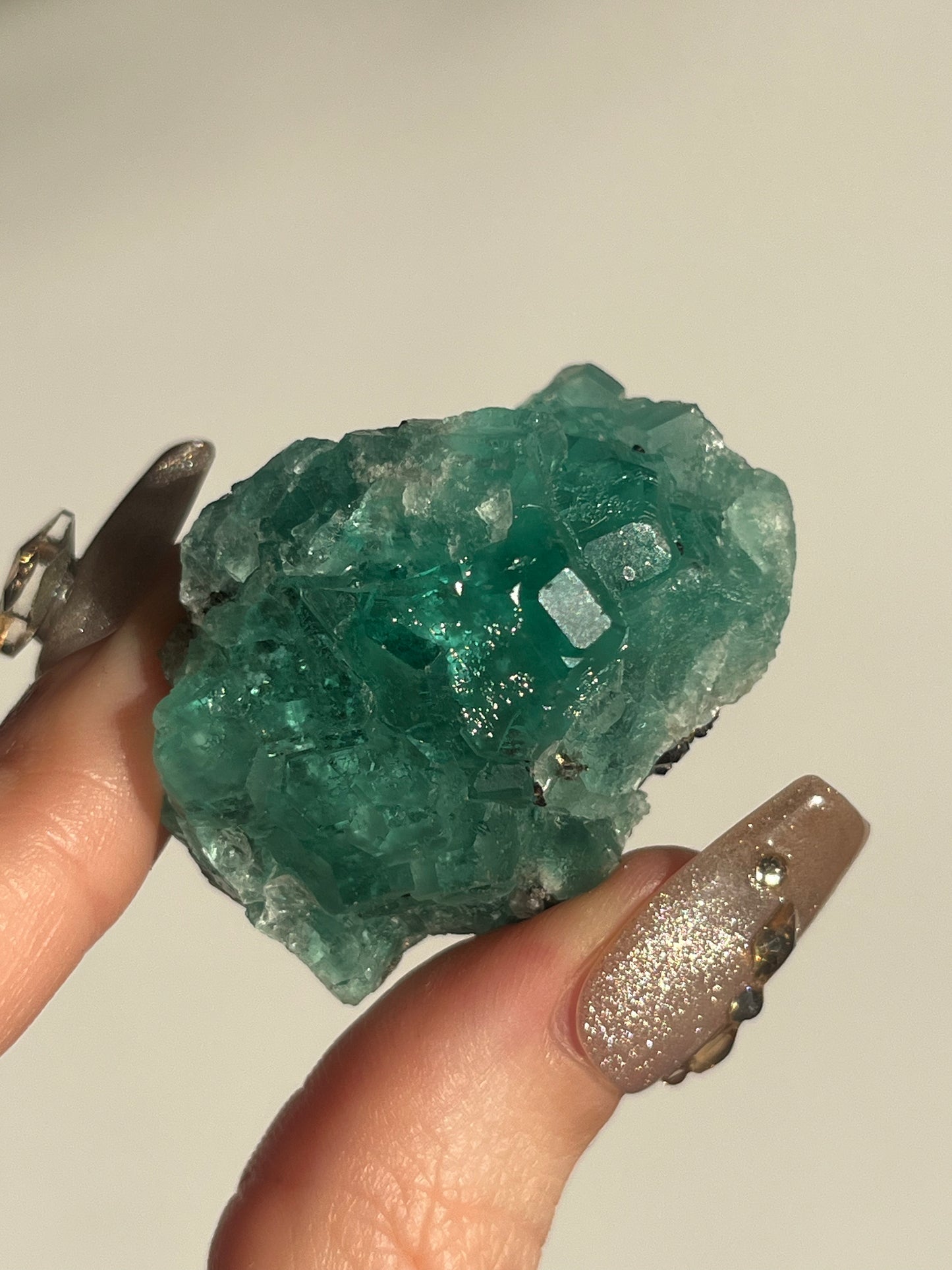 Peruvian Green Fluorite and Pyrite Specimen C