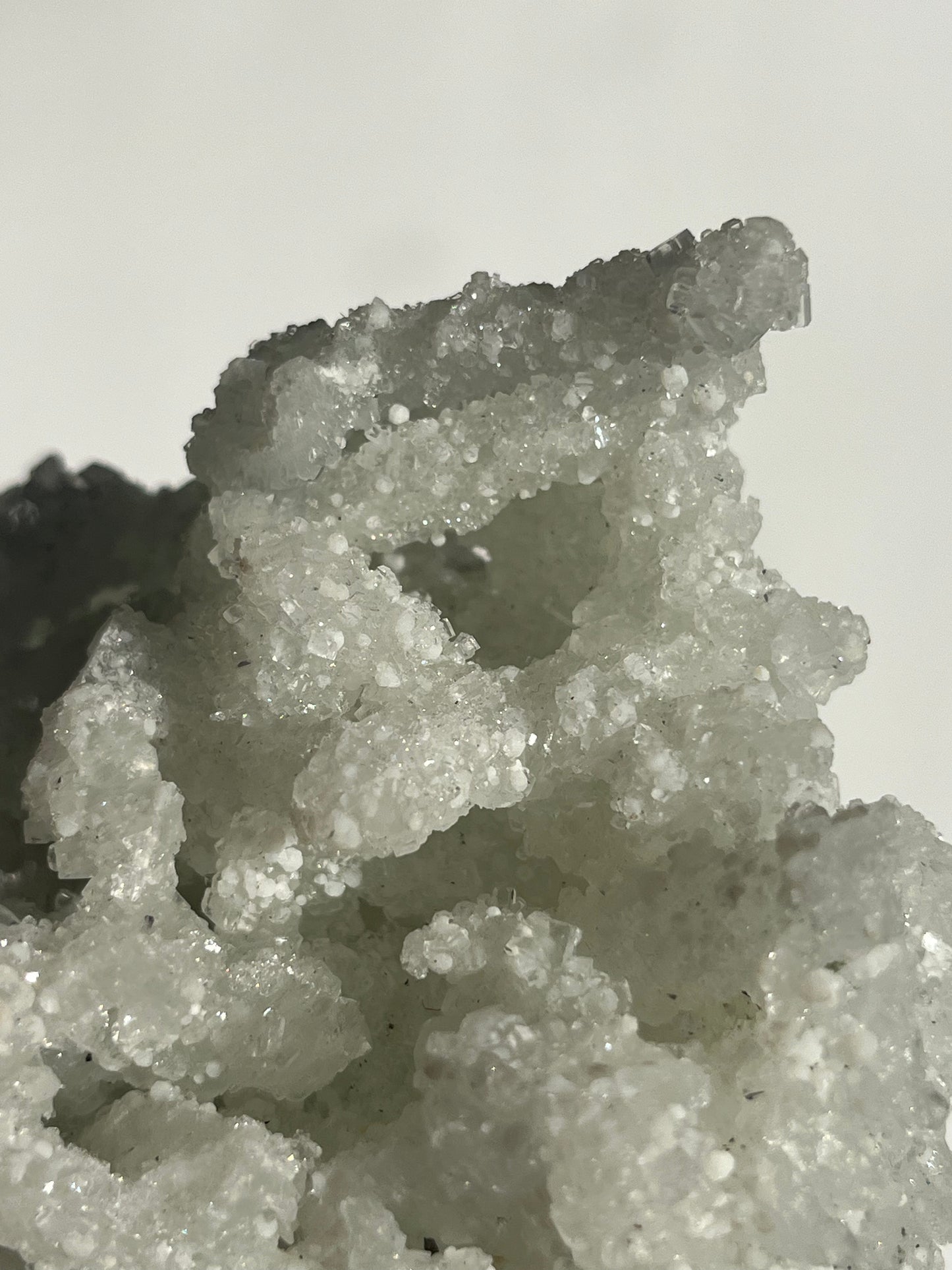 Prehnite on Laumontite with Apophyllite and Gyrolite Specimen A