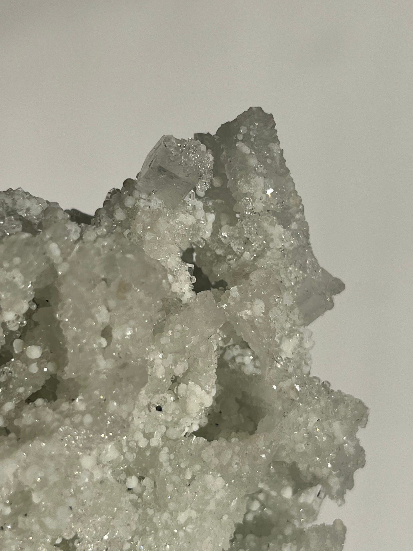 Prehnite on Laumontite with Apophyllite and Gyrolite Specimen B