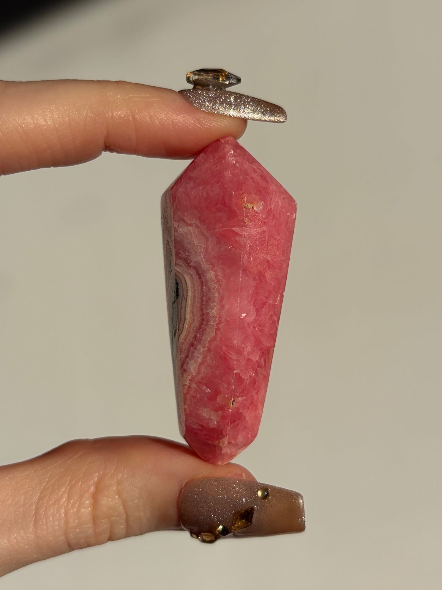 Gemmy Rhodochrosite DT Carving