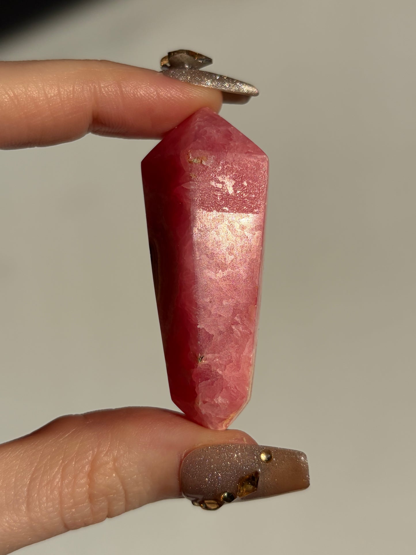 Gemmy Rhodochrosite DT Carving