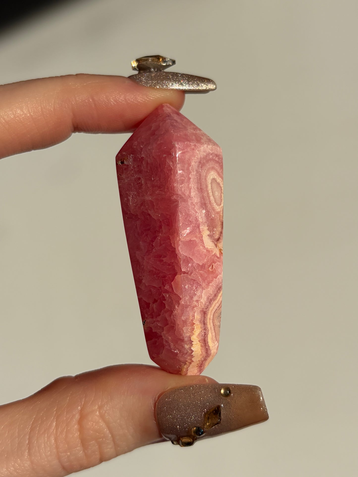 Gemmy Rhodochrosite DT Carving