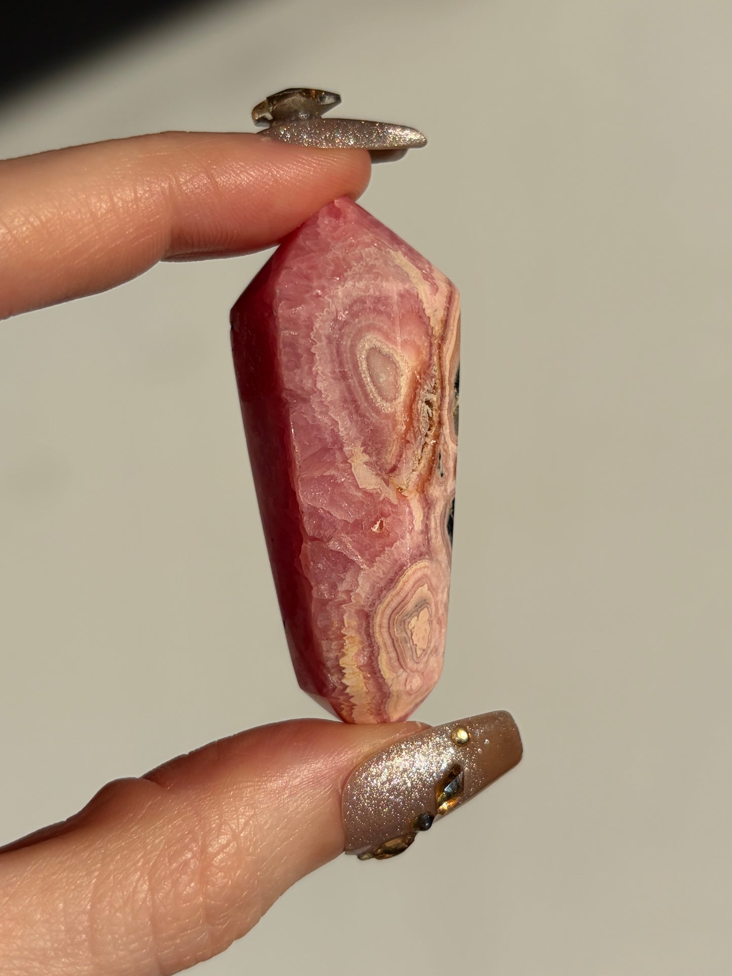 Gemmy Rhodochrosite DT Carving