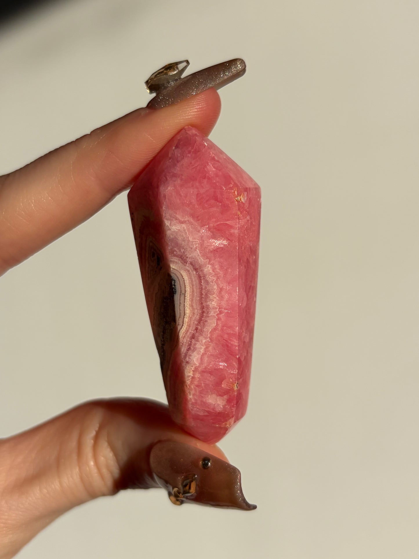 Gemmy Rhodochrosite DT Carving