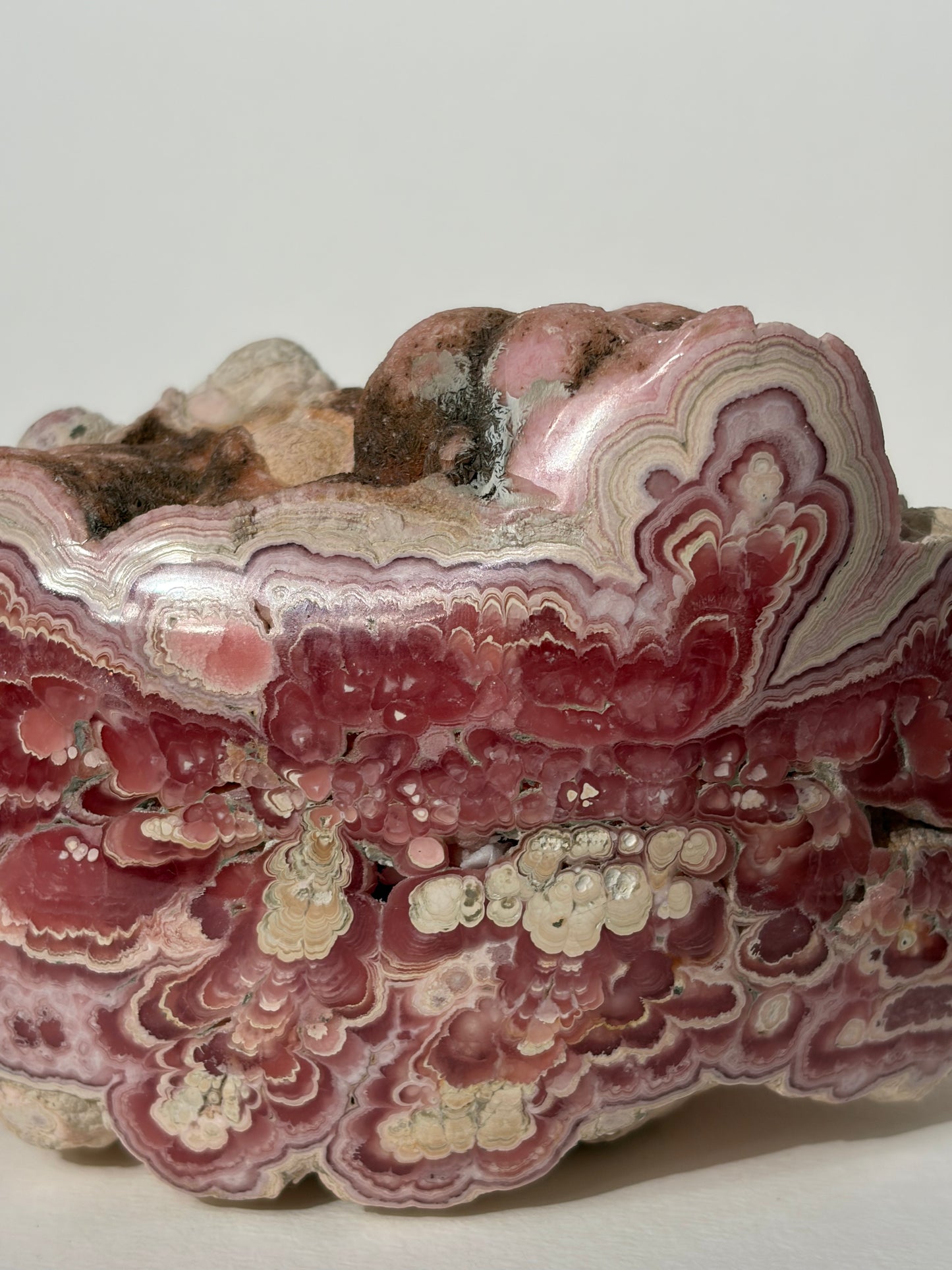 “Tierra Rosa” Botryoidal Floral Rhodochrosite Statement Freeform (Collector’s Choice)